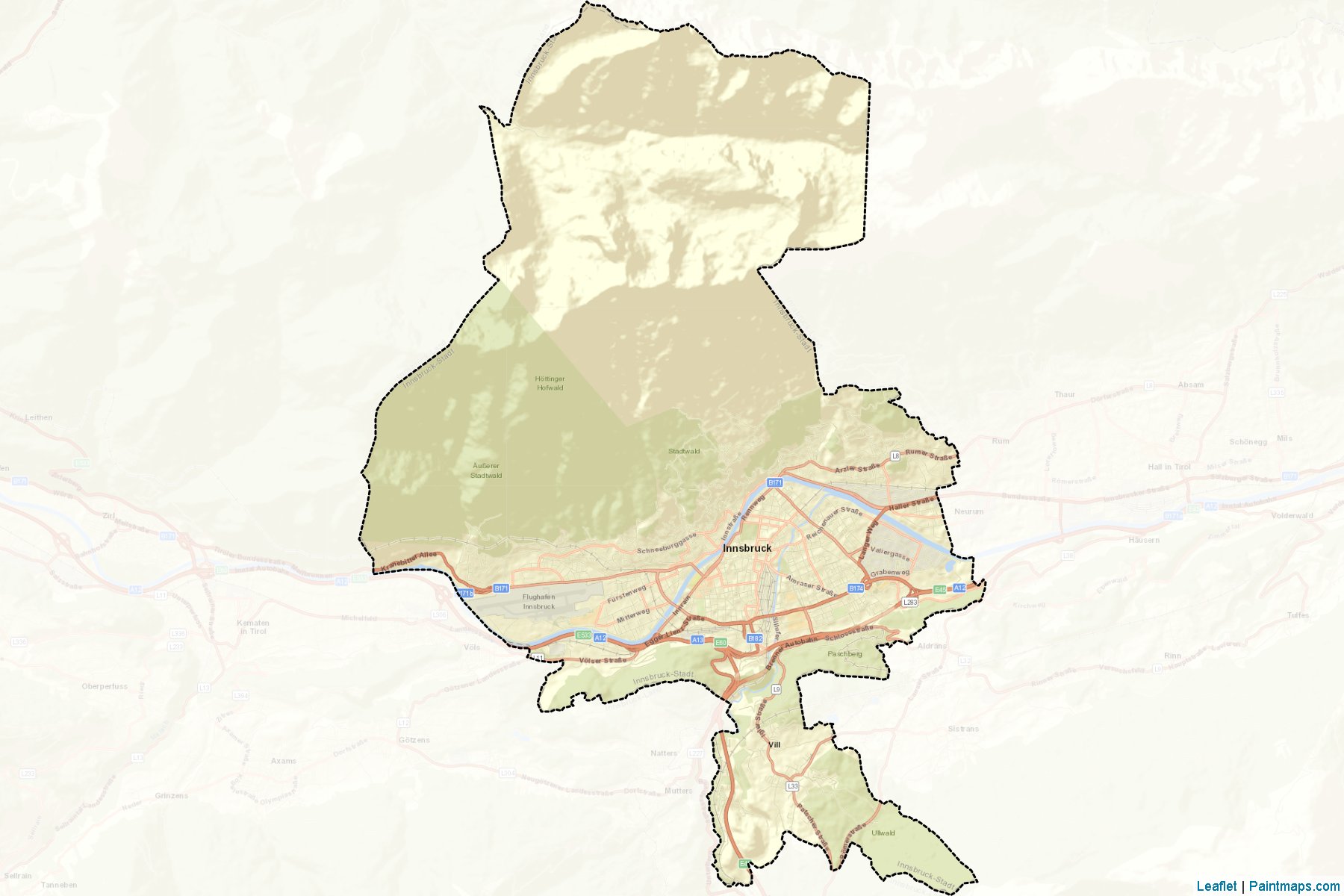 İnnsbruck (Tirol) Haritası Örnekleri-2