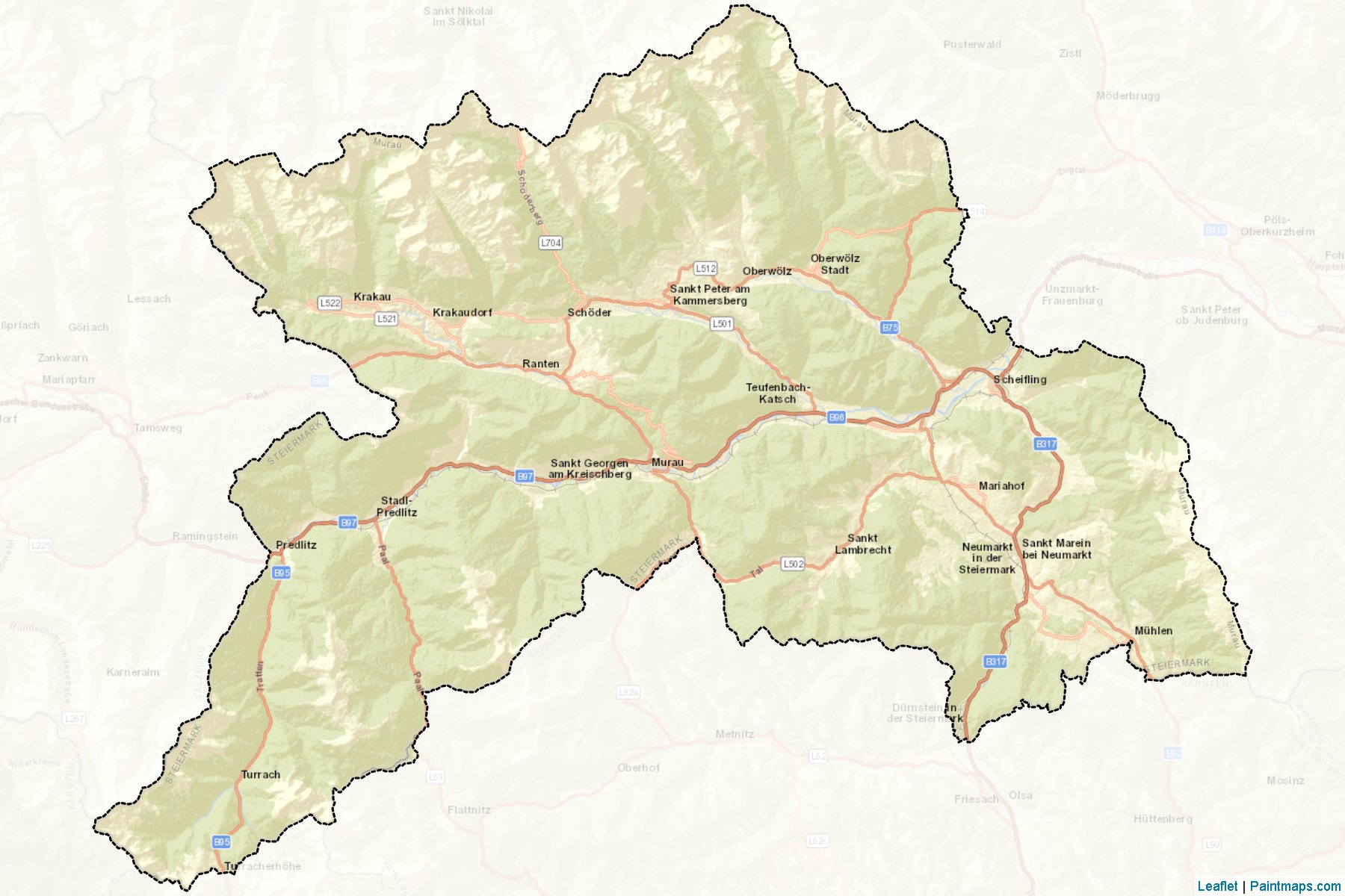 Murau (Styria) Map Cropping Samples-2