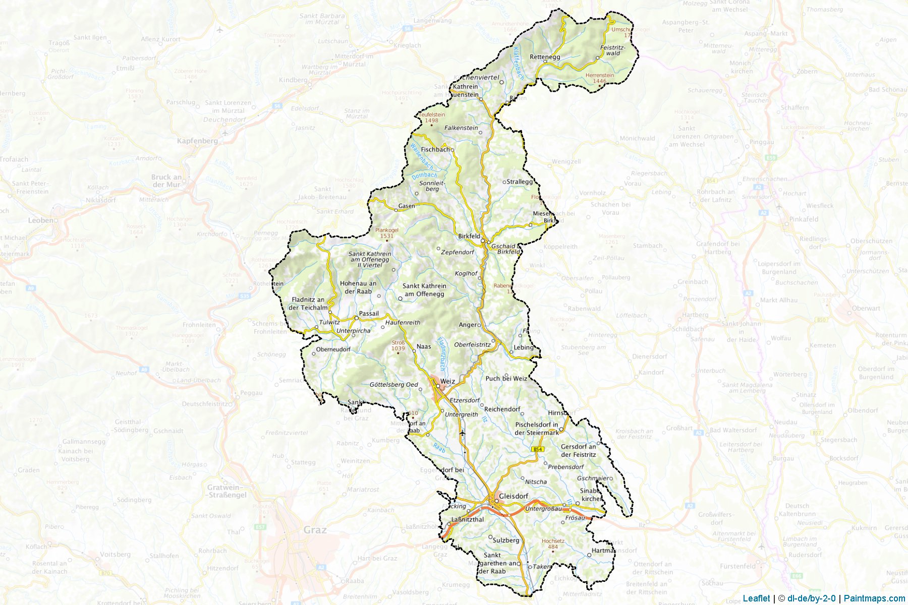 Weiz (Steiermark) Haritası Örnekleri-1