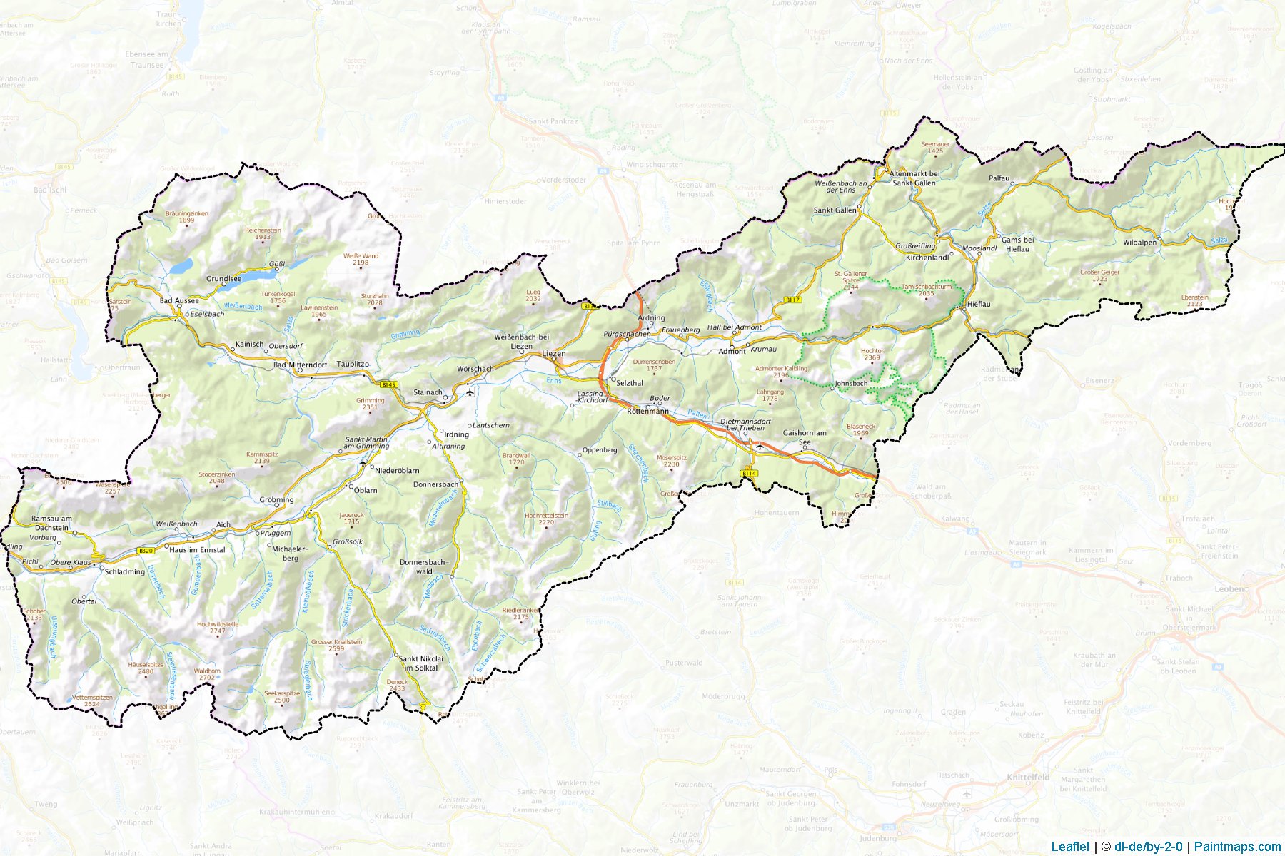 Liezen (Styria) Map Cropping Samples-1