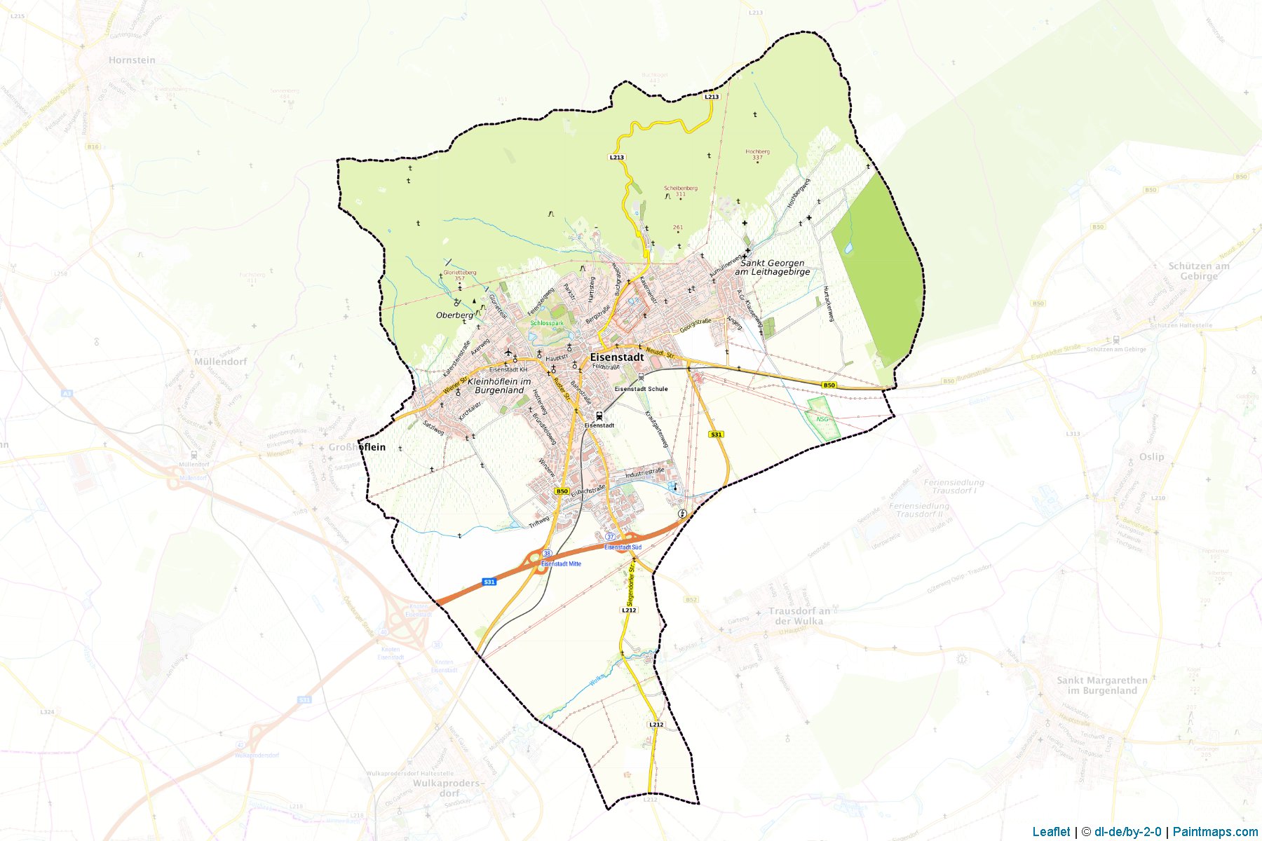 Eisenstadt (Burgenland) Map Cropping Samples-1