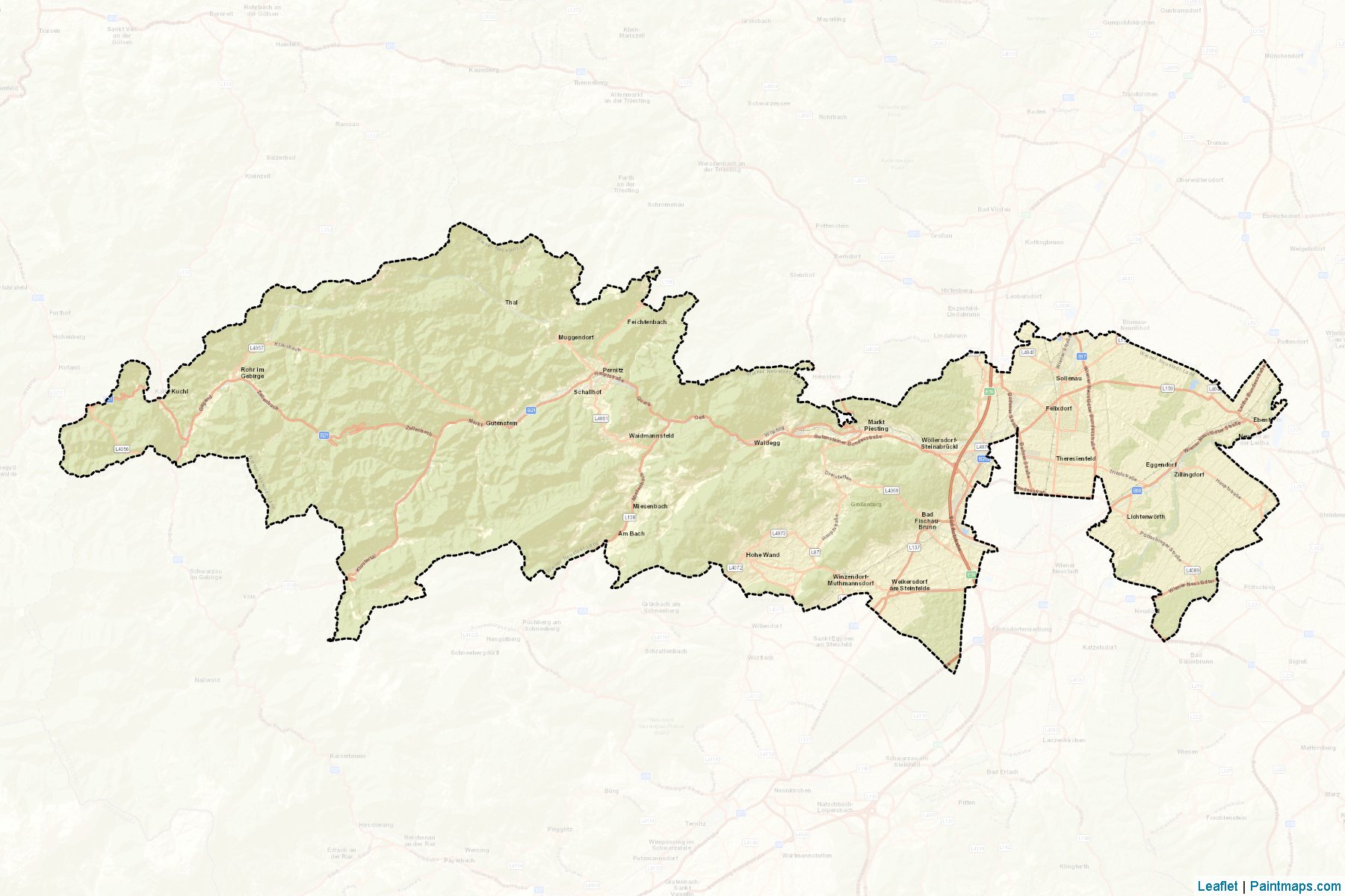 Wiener Neustadt Land (Lower Austria) Map Cropping Samples-2