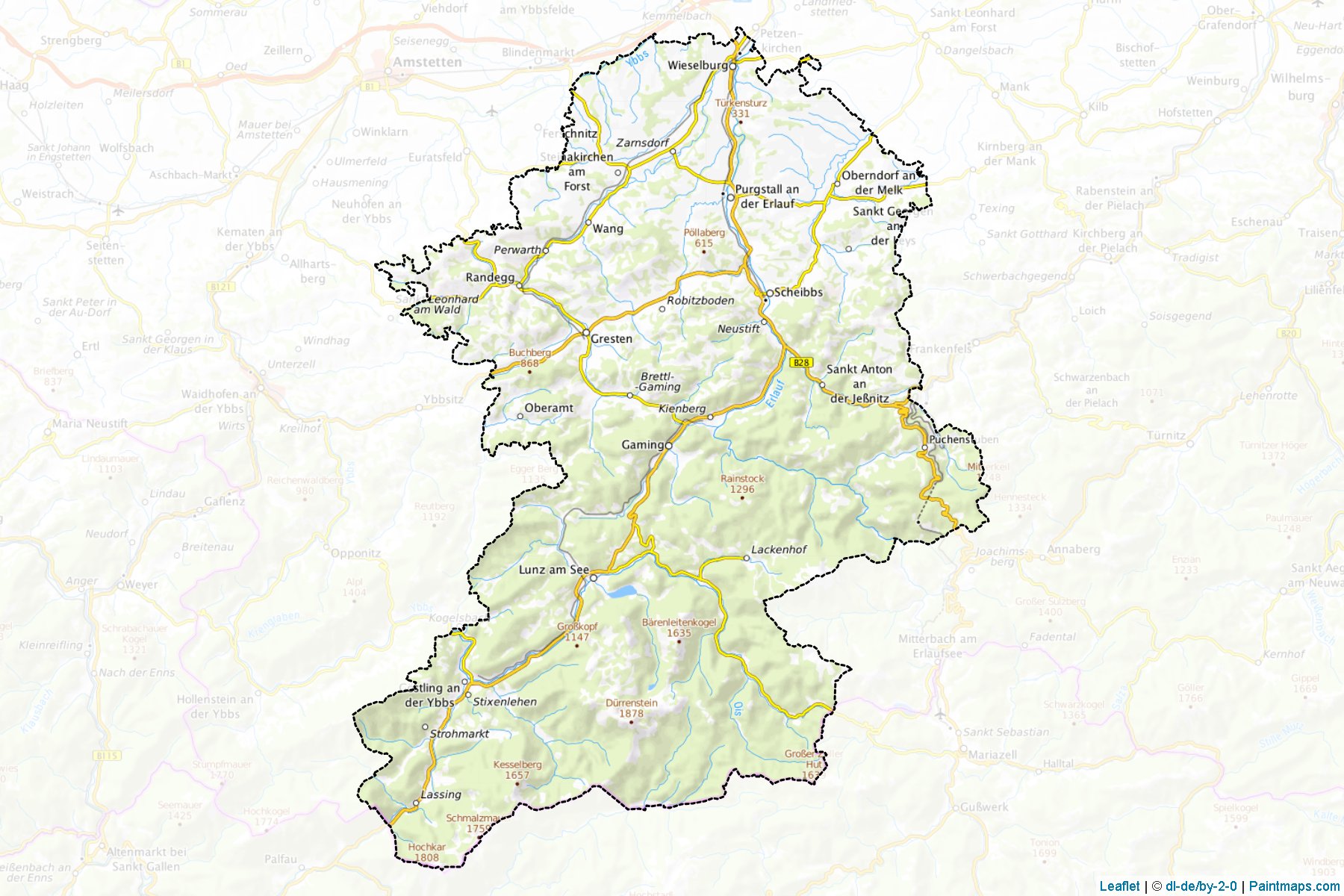 Scheibbs (Lower Austria) Map Cropping Samples-1