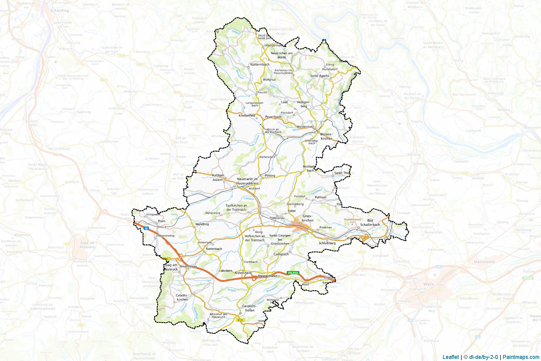 Grieskirchen (Upper Austria) Map Cropping Samples-1