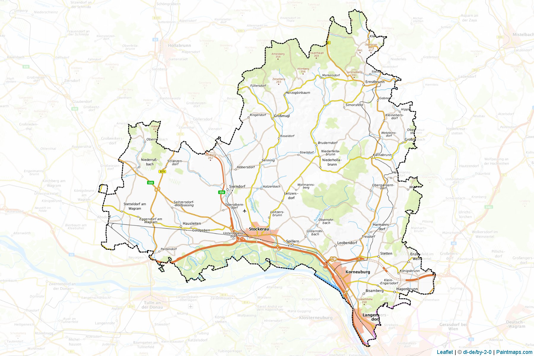 Korneuburg (Lower Austria) Map Cropping Samples-1