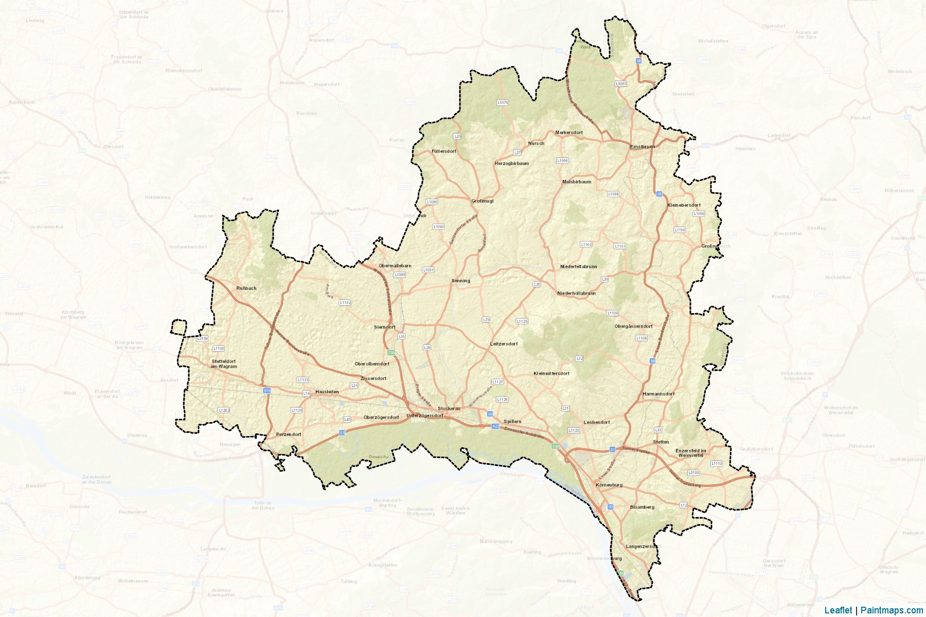 Korneuburg (Lower Austria) Map Cropping Samples-2