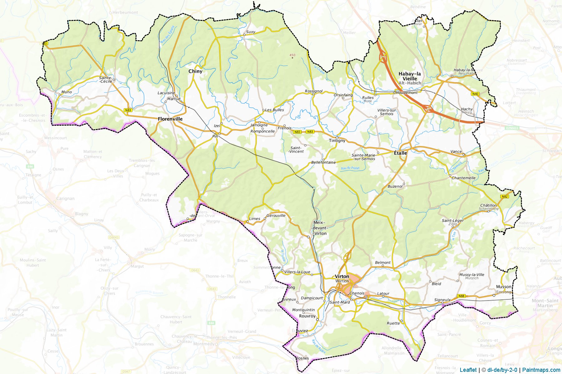 Virton (Luxembourg) Map Cropping Samples-1