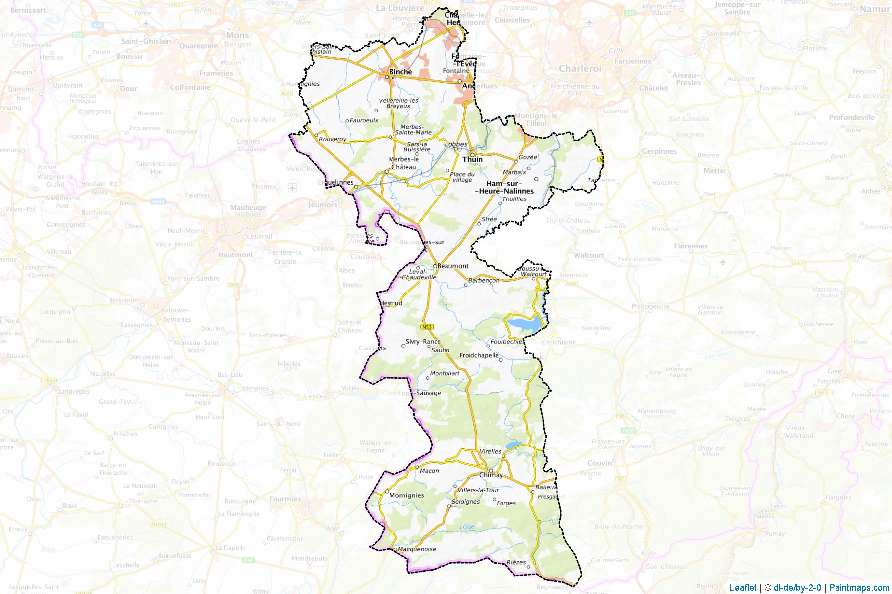 Thuin (Hainaut) Map Cropping Samples-1