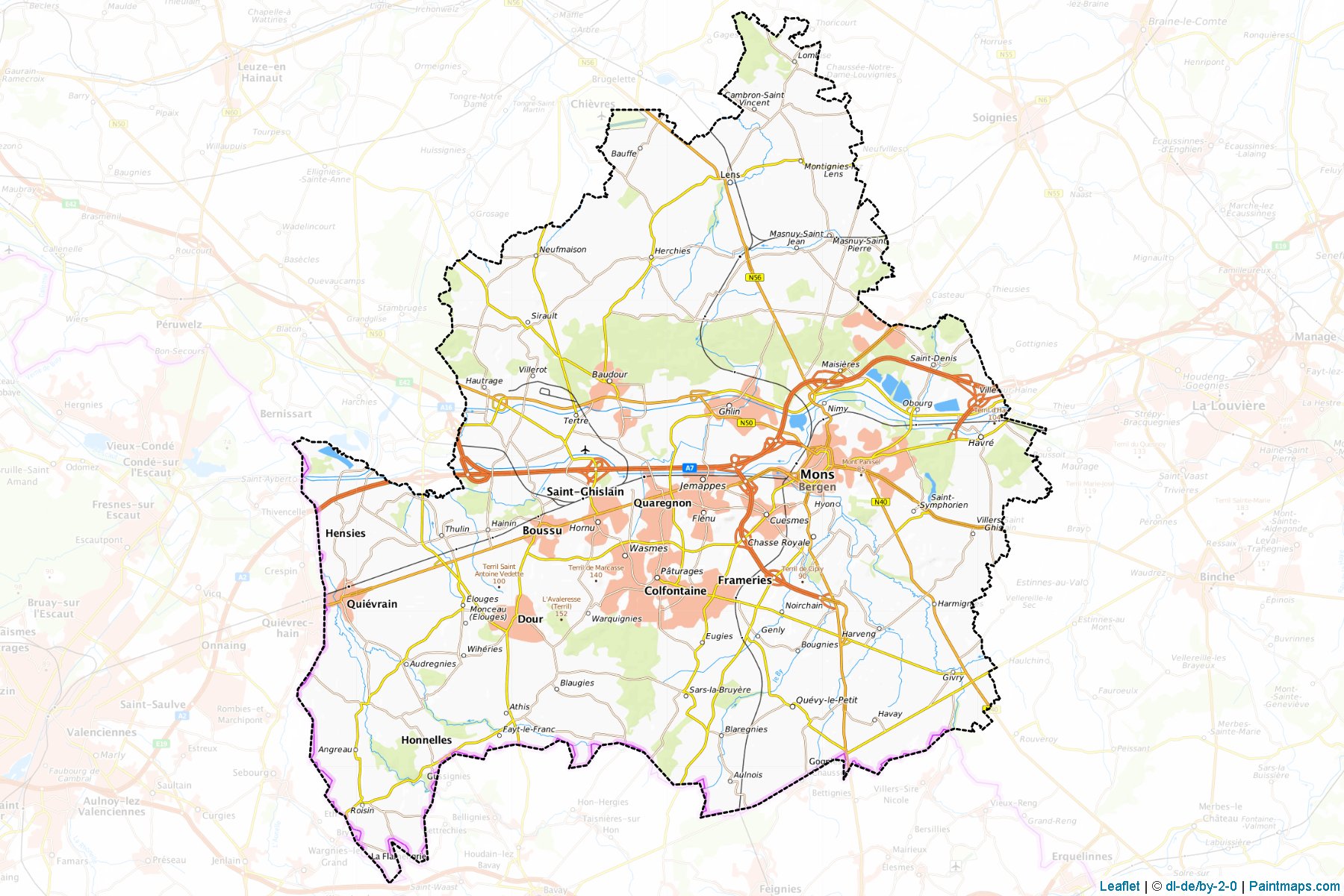 Mons (Hainaut) Map Cropping Samples-1