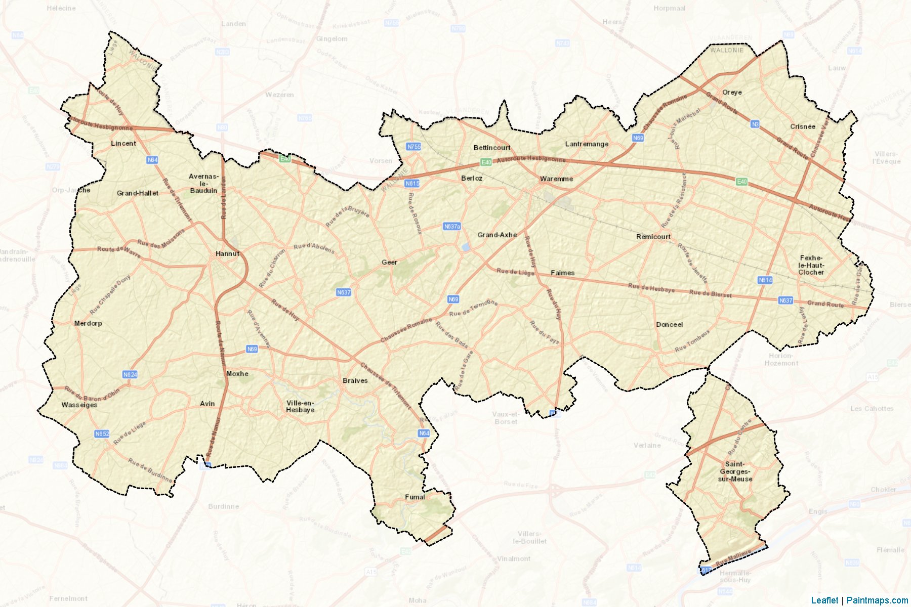 Waremme (Liege) Haritası Örnekleri-2