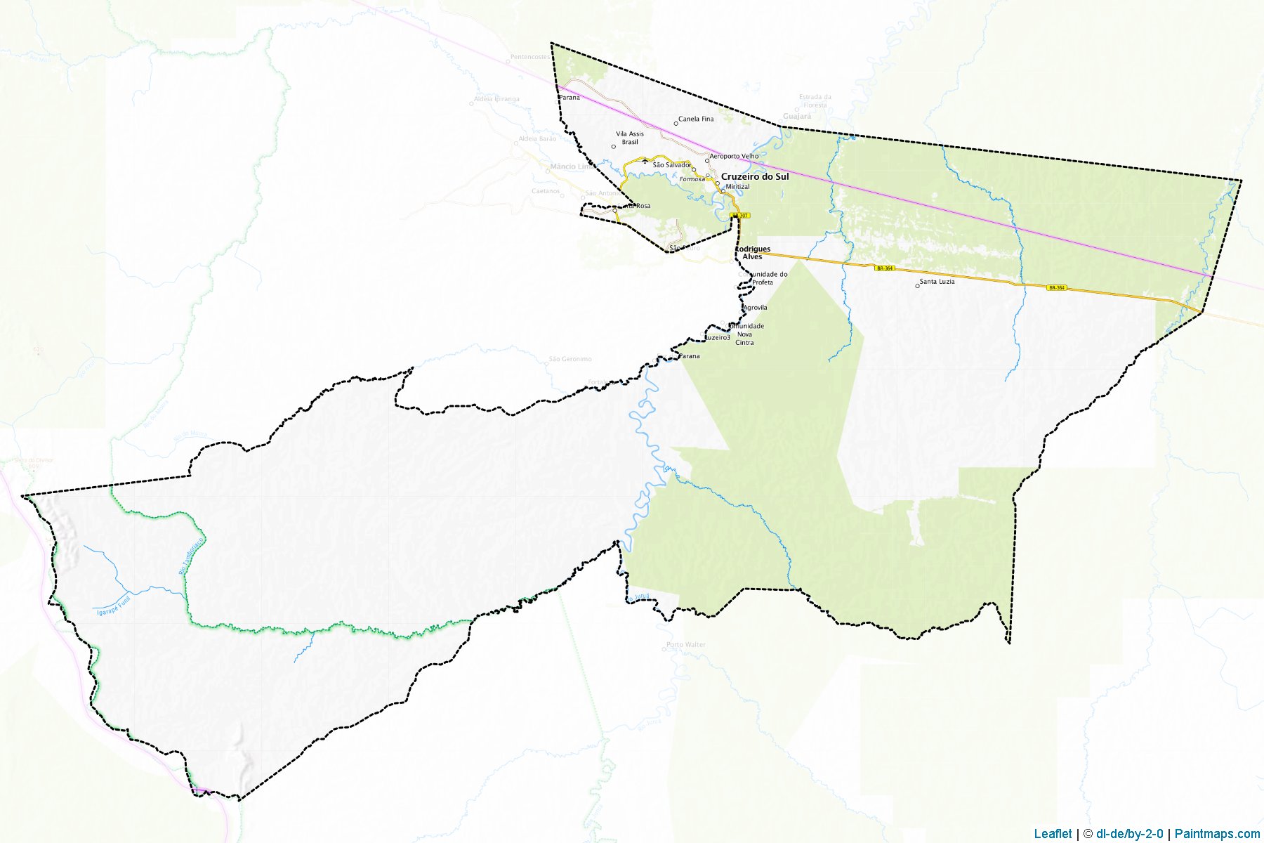 Cruzeiro do Sul (Acre) Map Cropping Samples-1