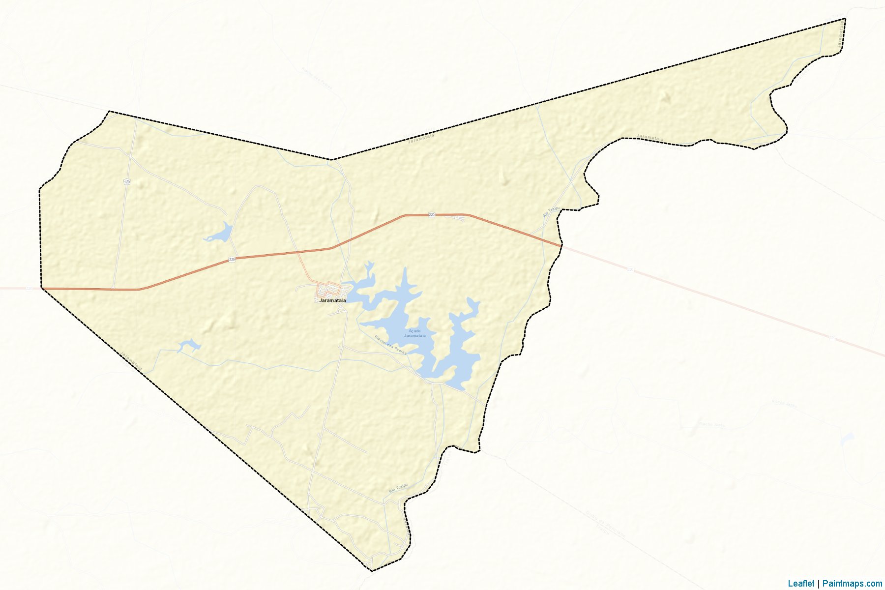 Muestras de recorte de mapas Jaramataia (Alagoas)-2