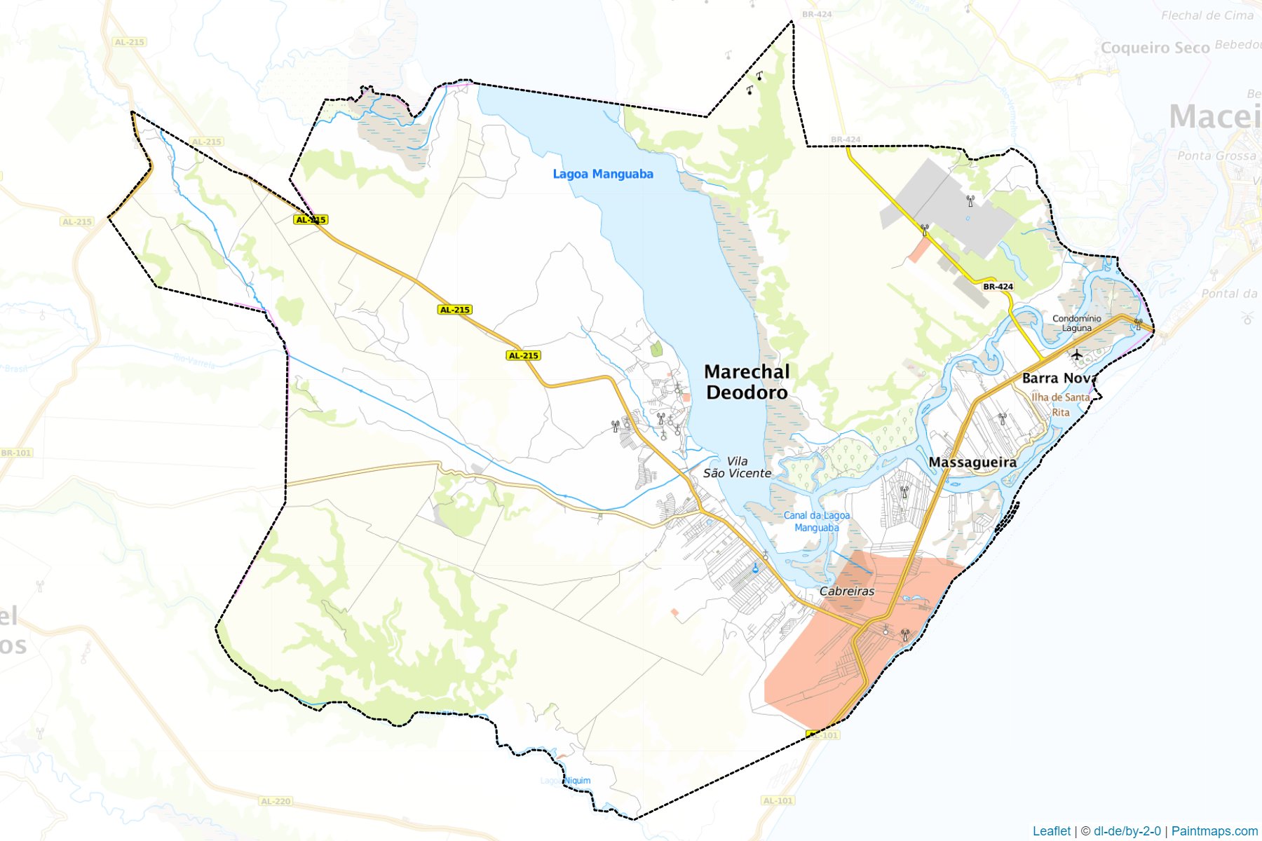 Marechal Deodoro (Alagoas) Map Cropping Samples-1