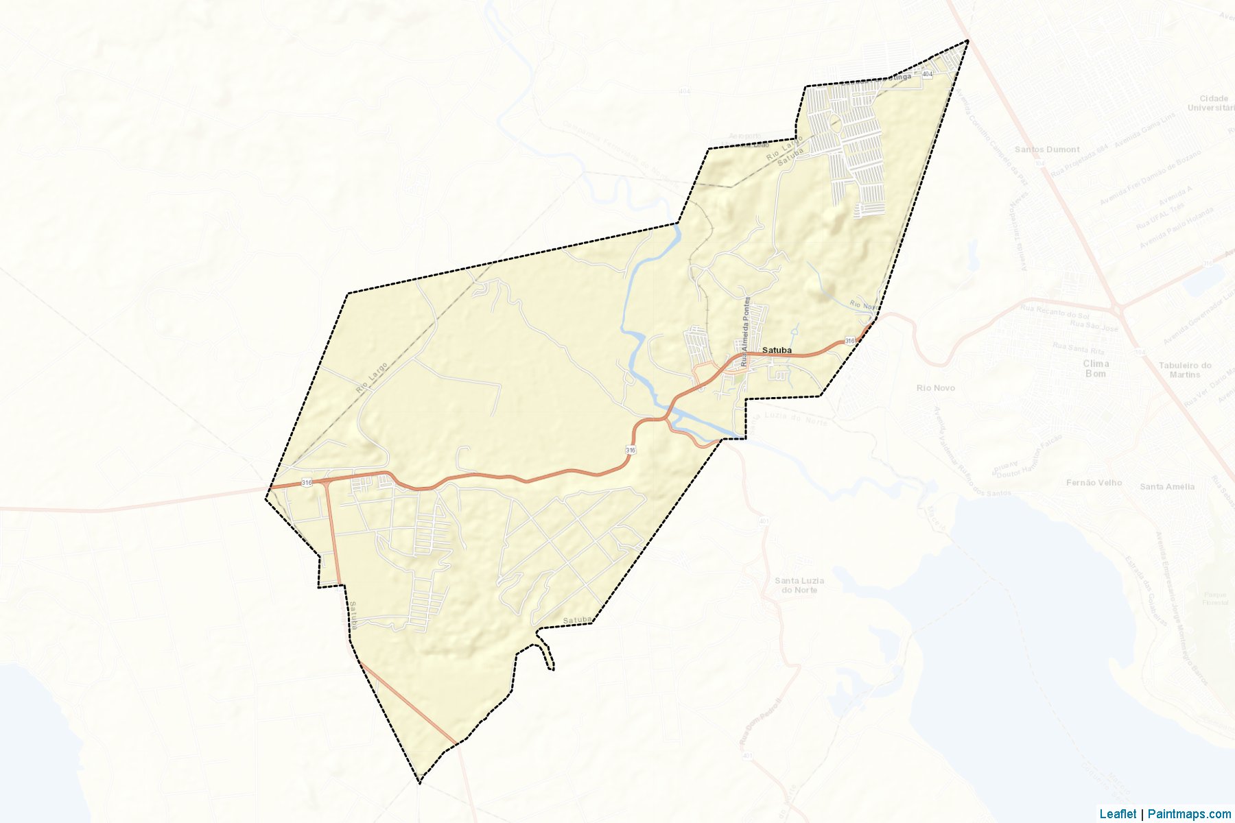 Muestras de recorte de mapas Satuba (Alagoas)-2