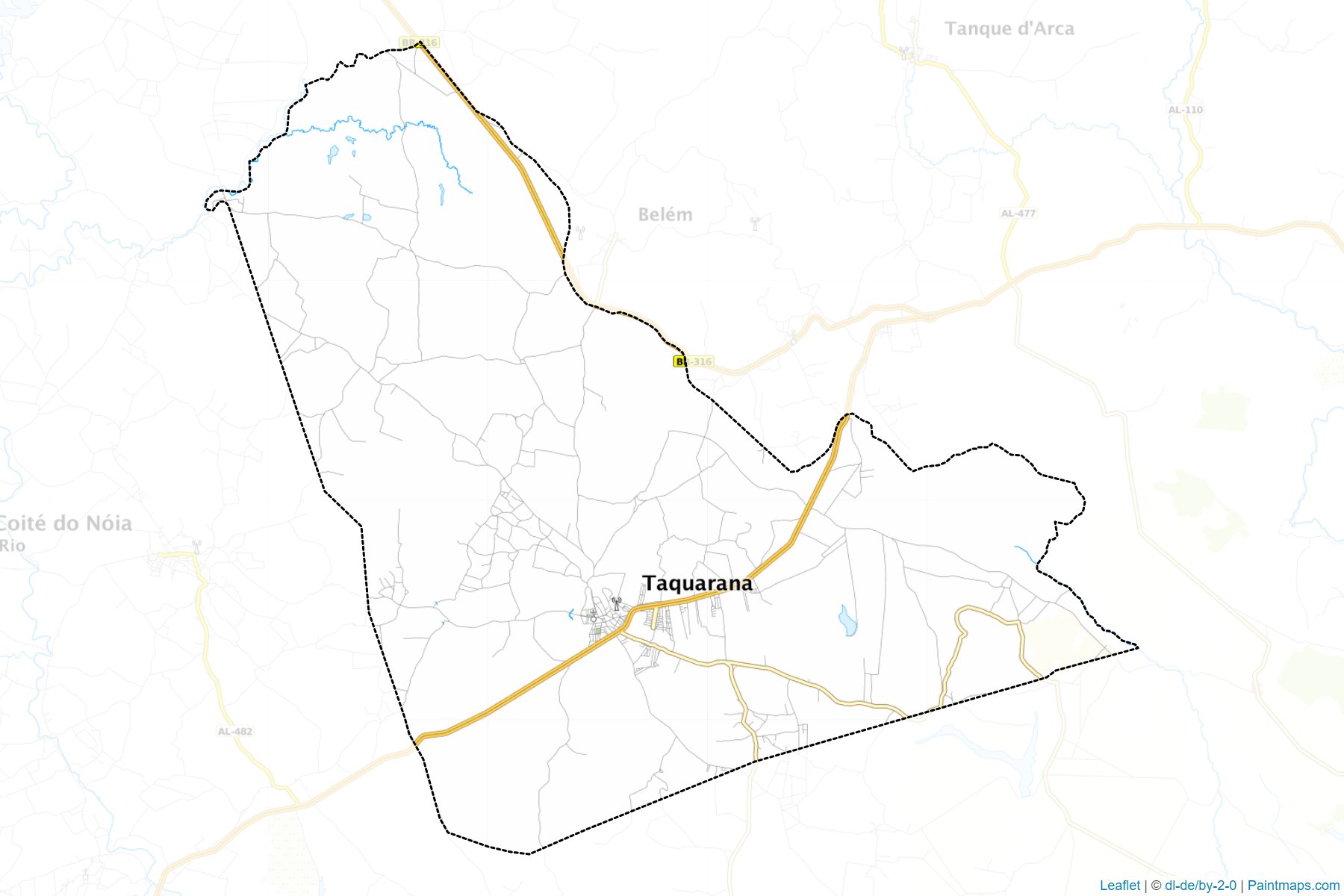 Taquarana (Alagoas) Map Cropping Samples-1