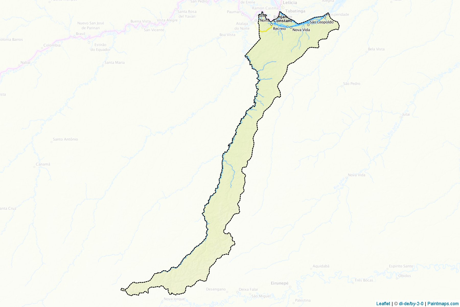 Benjamin Constant (Amazonas) Map Cropping Samples-1