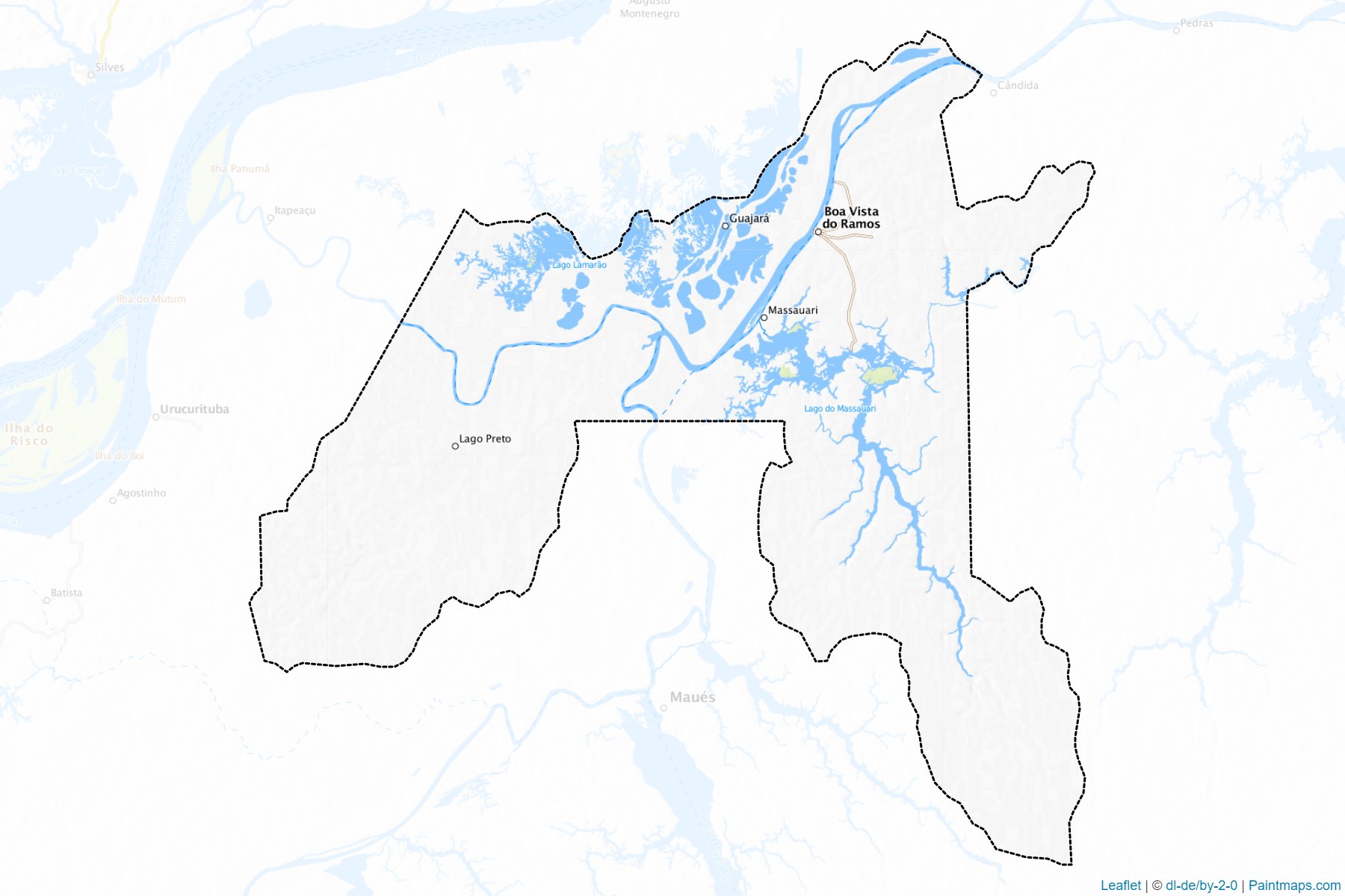 Muestras de recorte de mapas Boa Vista do Ramos (Amazonas)-1