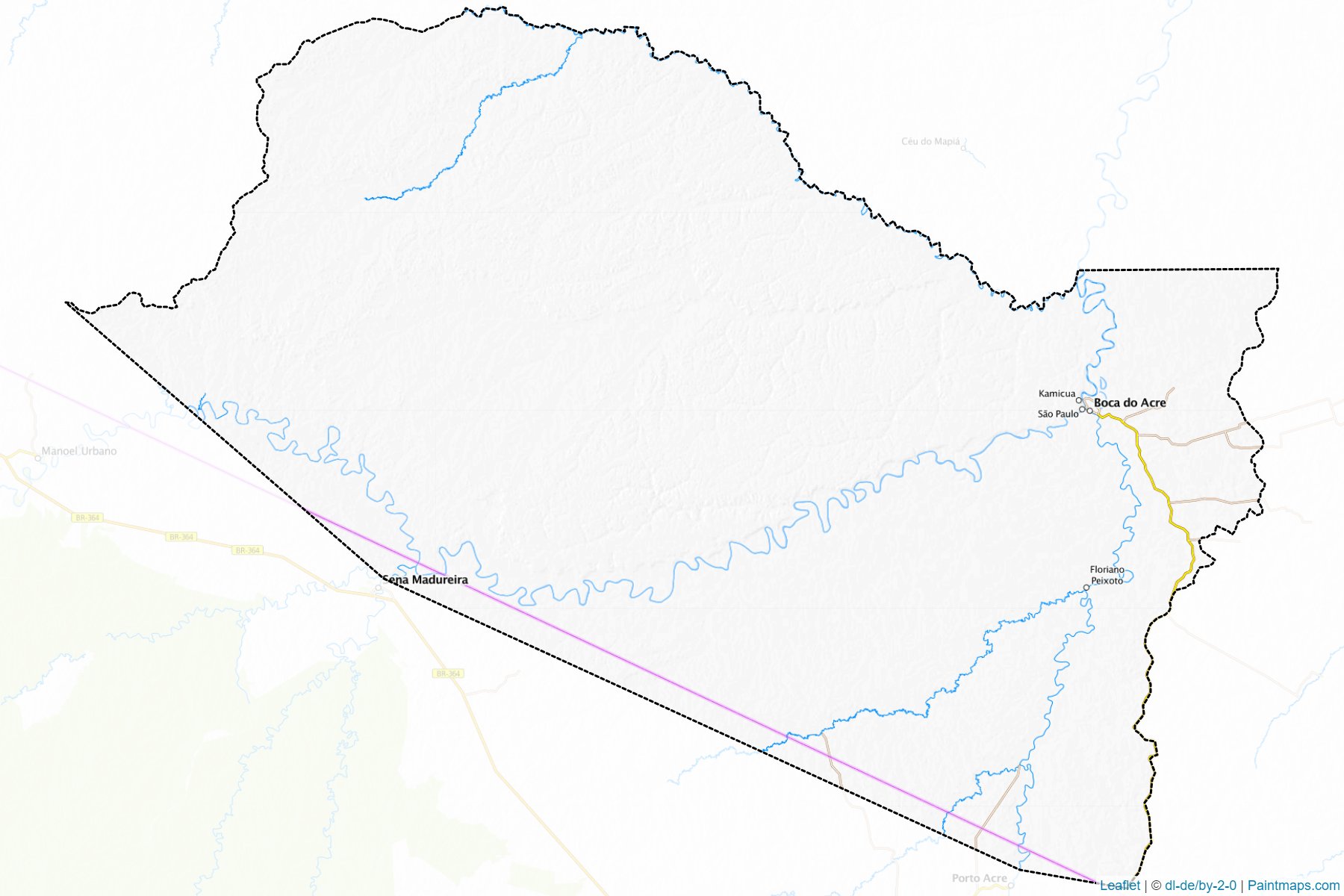 Muestras de recorte de mapas Boca do Acre (Amazonas)-1