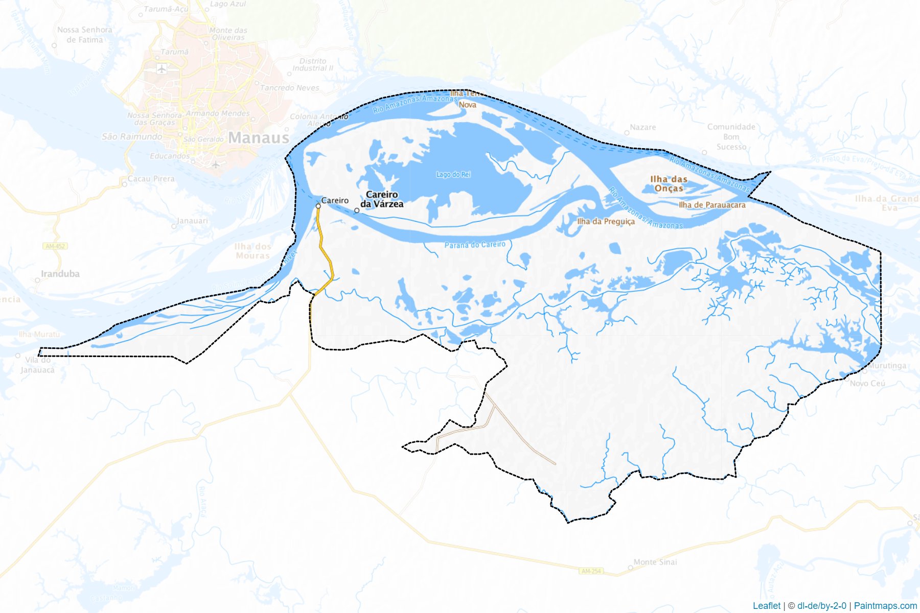 Careiro da Varzea (Amazonas) Map Cropping Samples-1