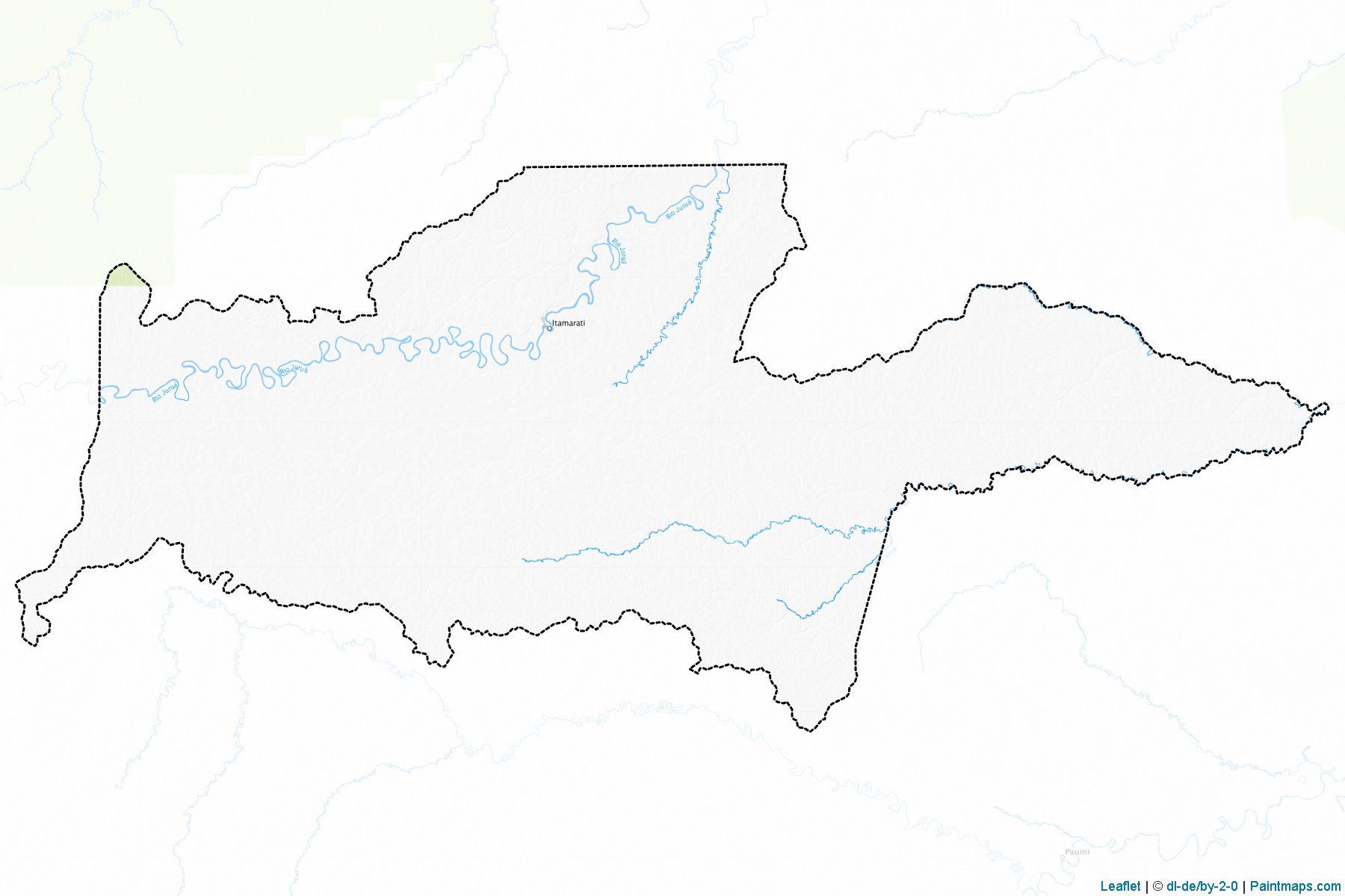 Muestras de recorte de mapas Itamarati (Amazonas)-1