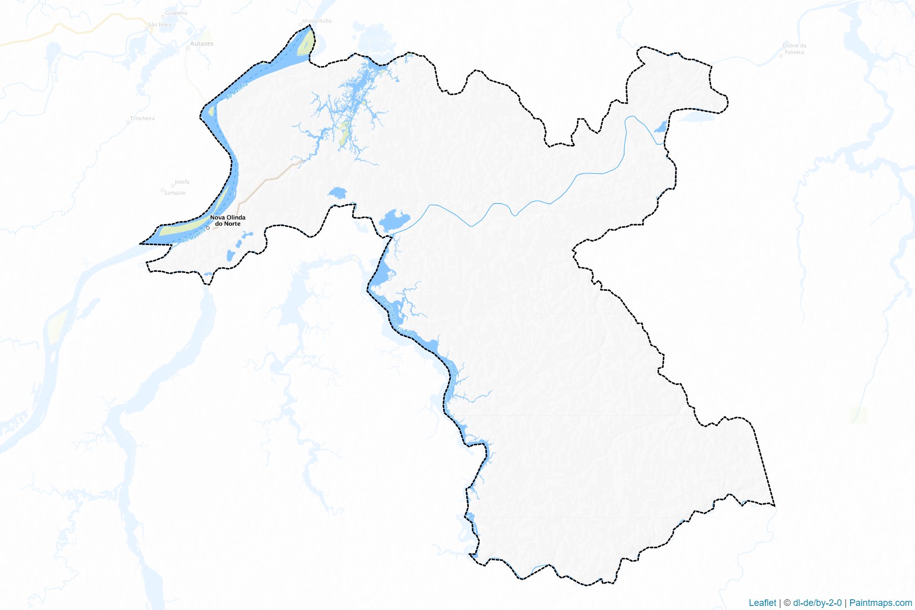 Nova Olinda do Norte (Amazonas) Map Cropping Samples-1