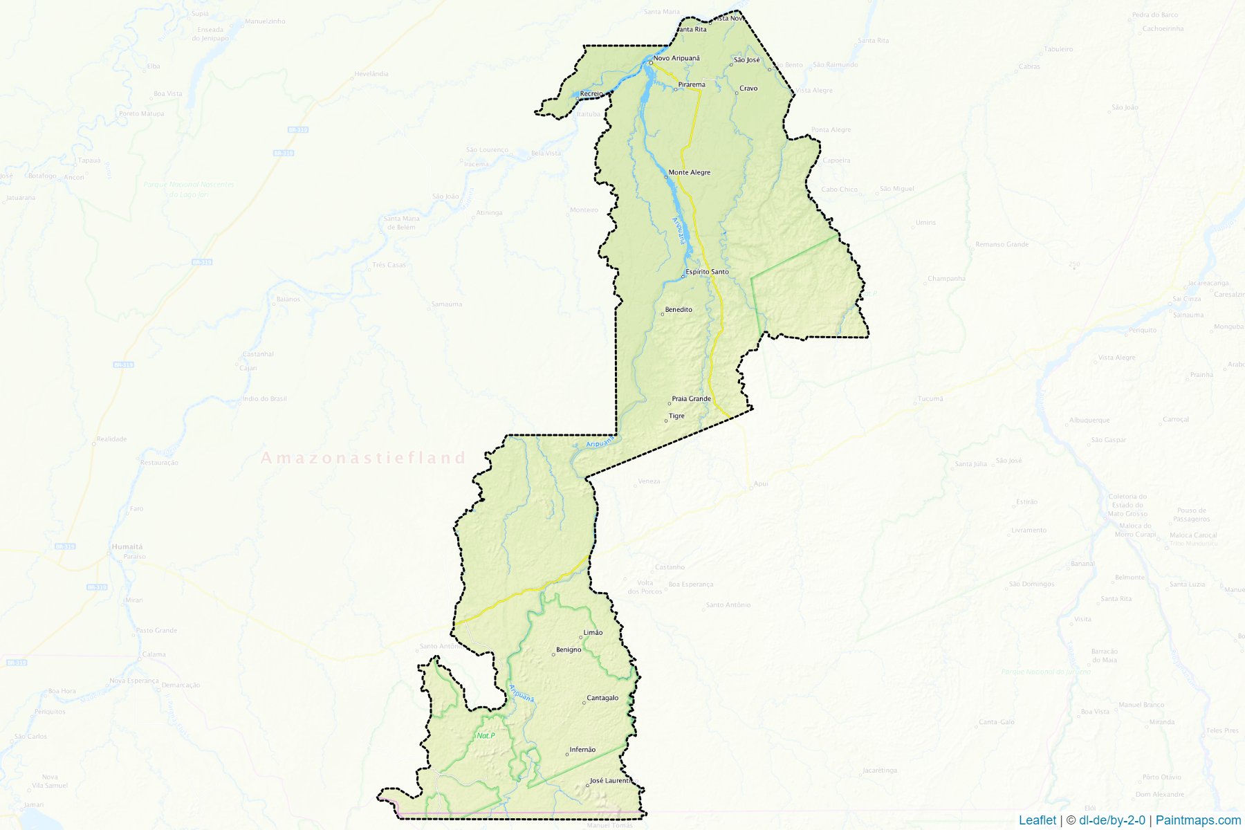 Novo Aripuana (Amazonas) Haritası Örnekleri-1