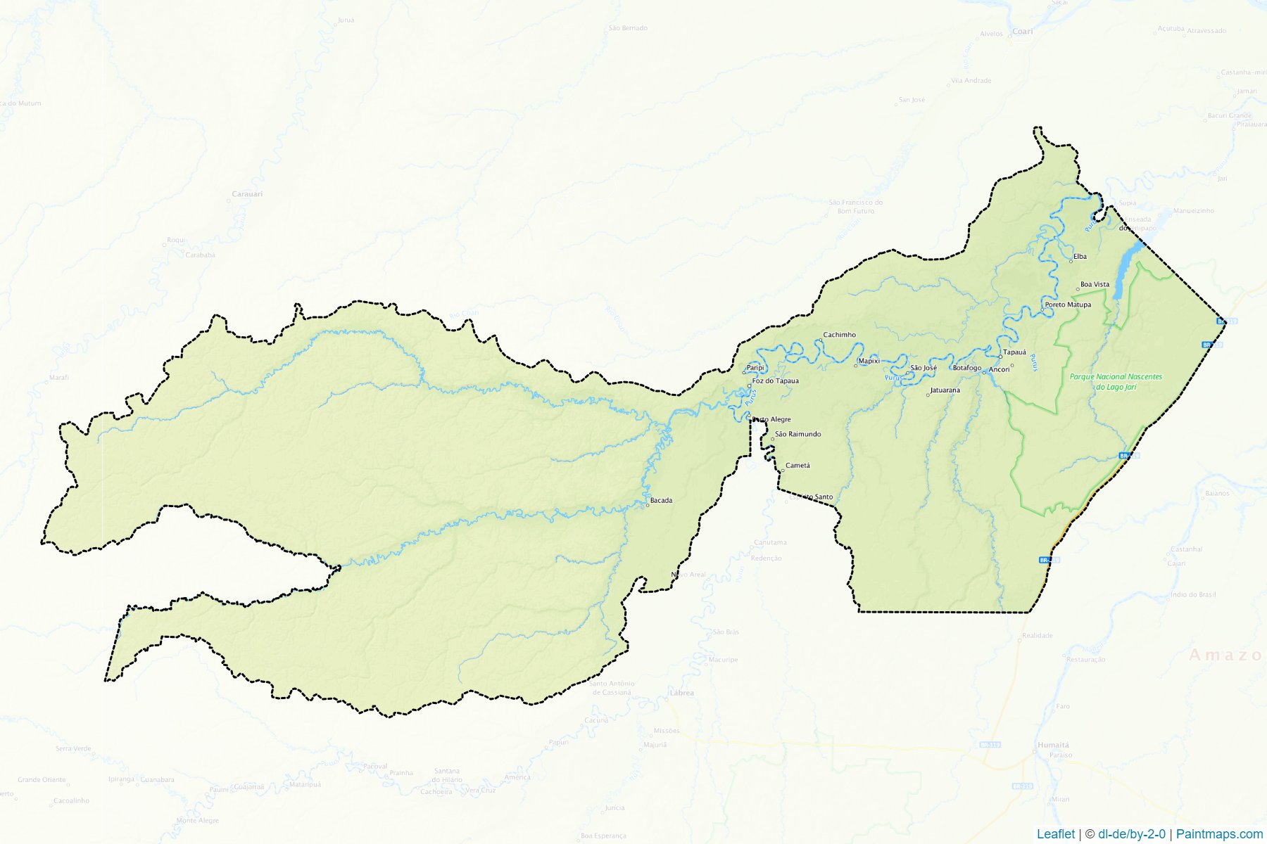 Tapaua (Amazonas) Map Cropping Samples-1