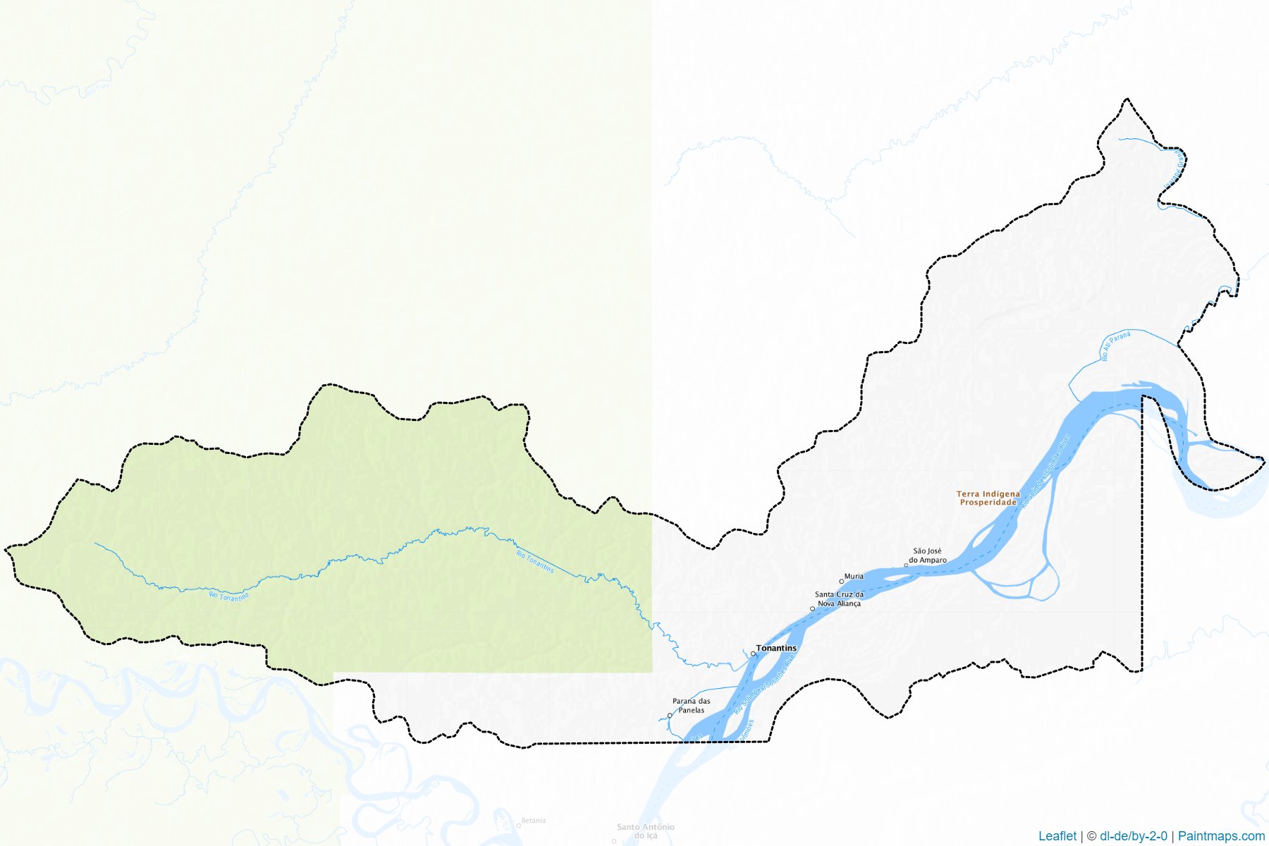 Tonantins (Amazonas) Map Cropping Samples-1