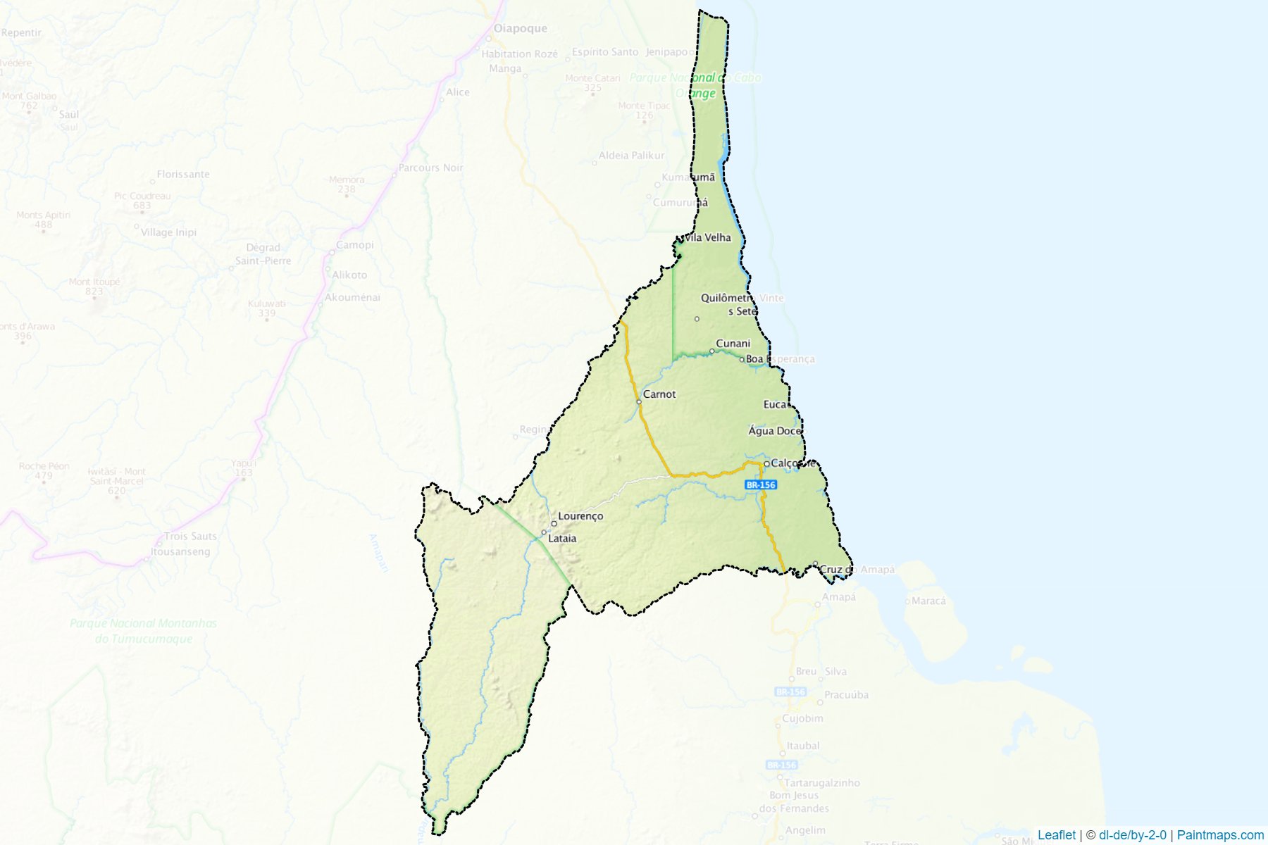 Calcoene (Amapa) Map Cropping Samples-1