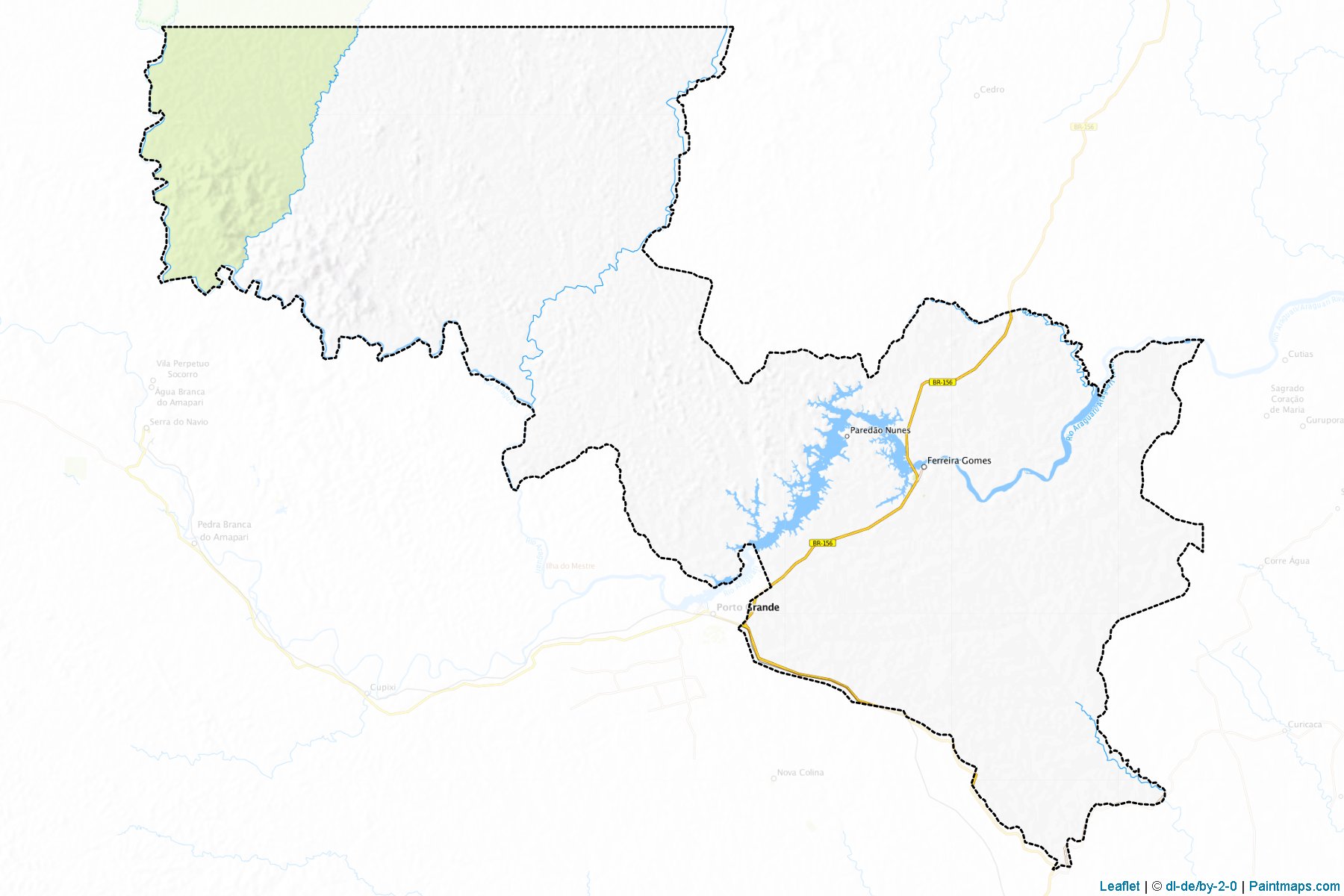 Muestras de recorte de mapas Ferreira Gomes (Amapa)-1