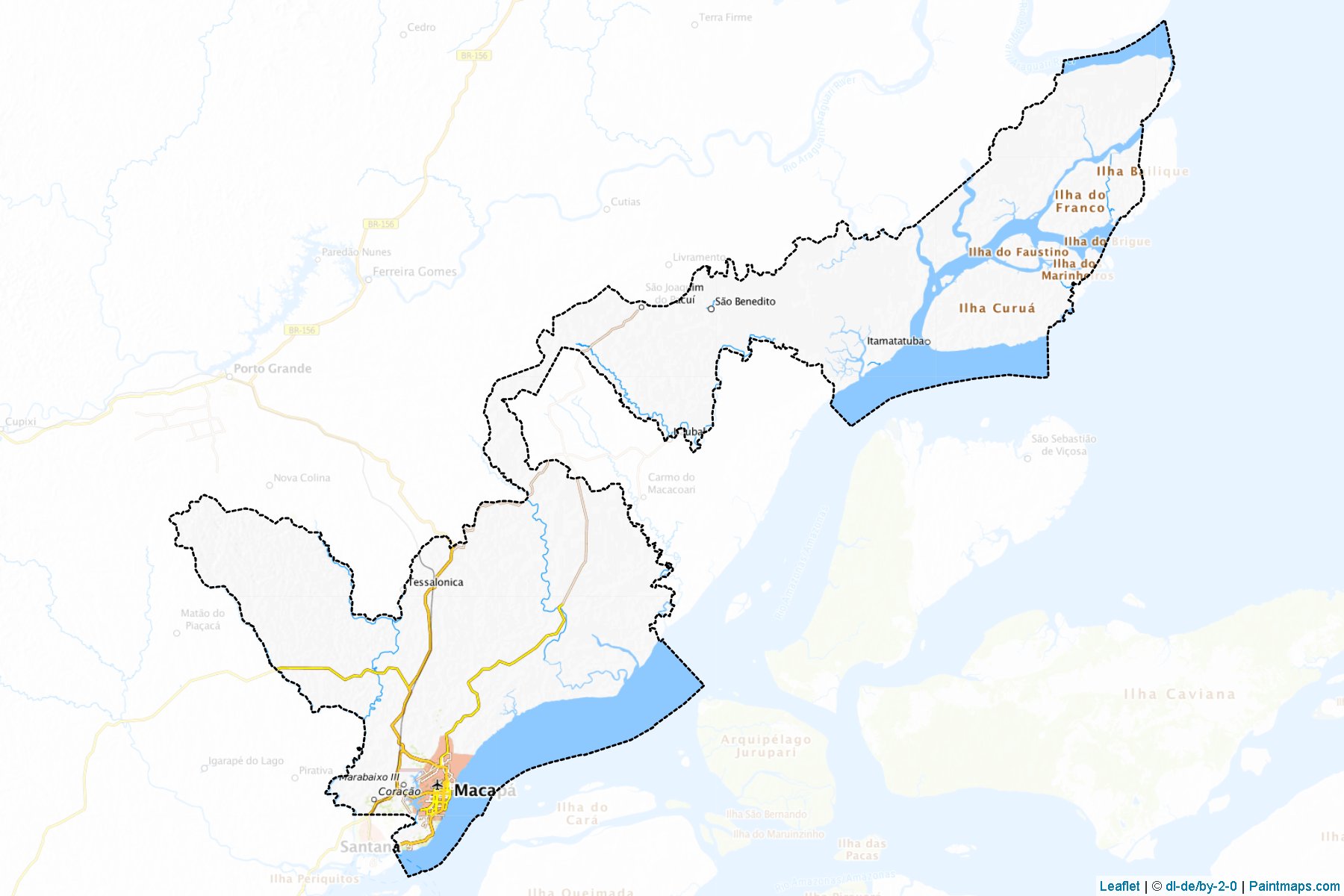 Macapa (Amapa) Map Cropping Samples-1