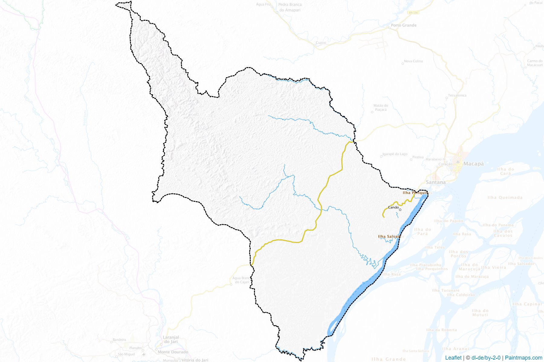 Muestras de recorte de mapas Mazagao (Amapa)-1