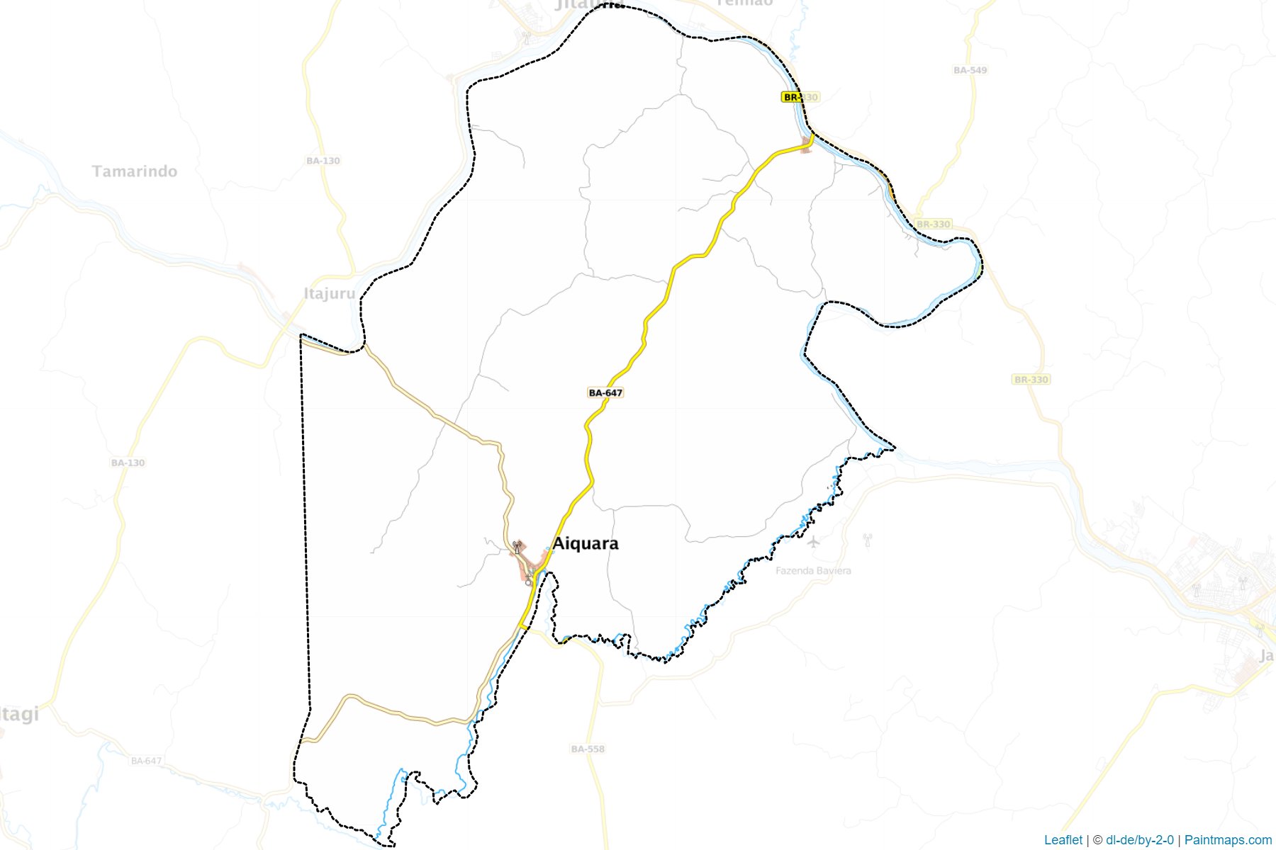 Muestras de recorte de mapas Aiquara (Bahia)-1