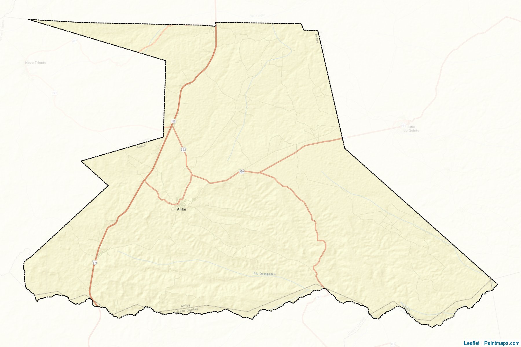 Muestras de recorte de mapas Antas (Bahia)-2