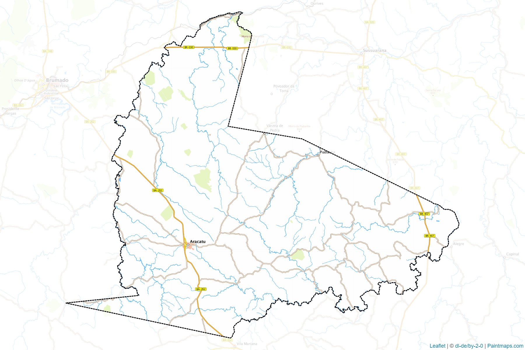 Muestras de recorte de mapas Aracatu (Bahia)-1