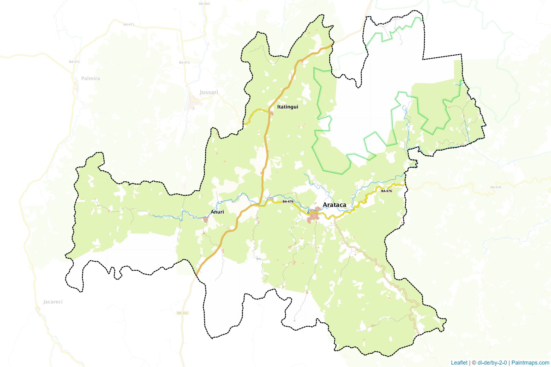 Muestras de recorte de mapas Arataca (Bahia)-1