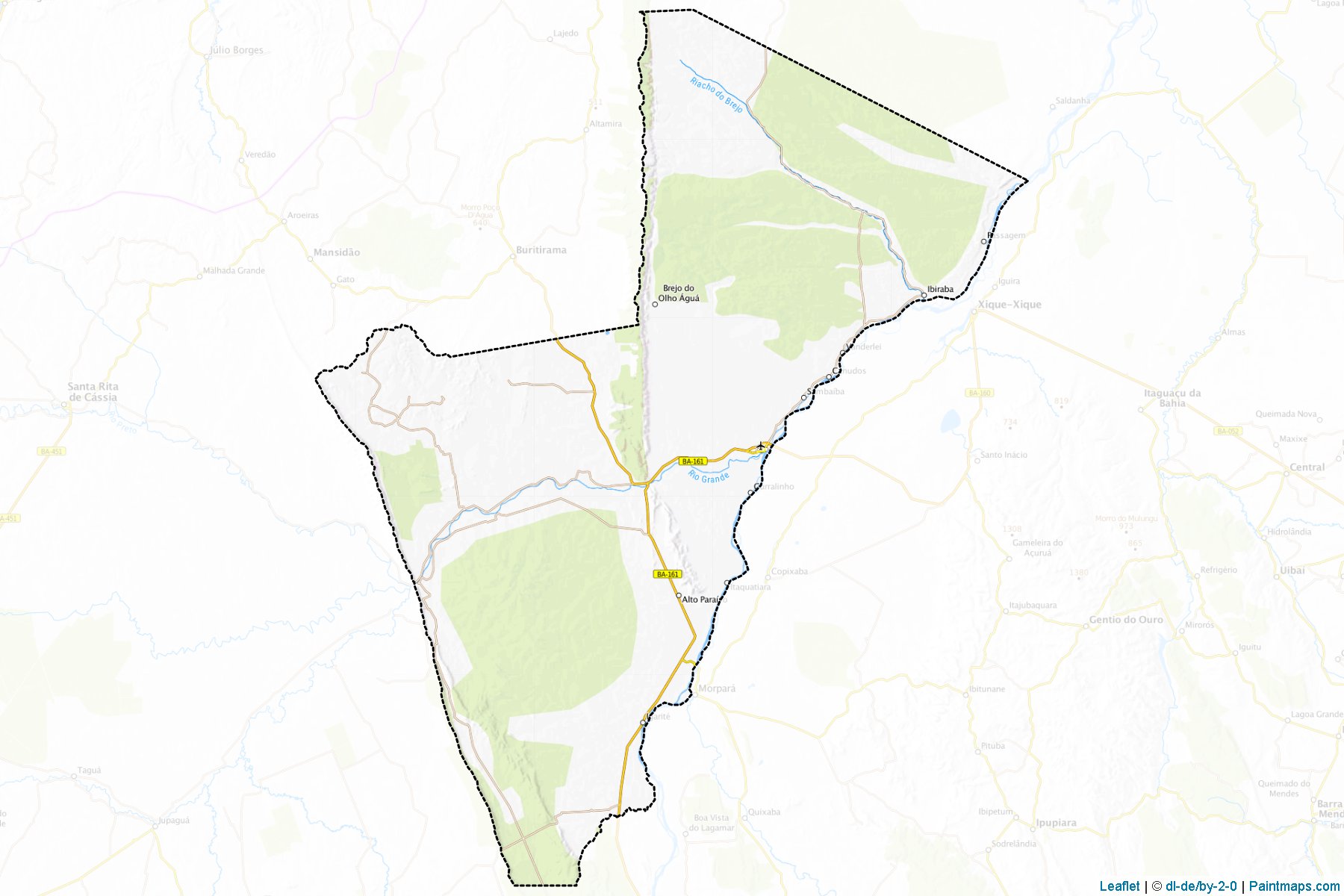 Muestras de recorte de mapas Barra (Bahia)-1