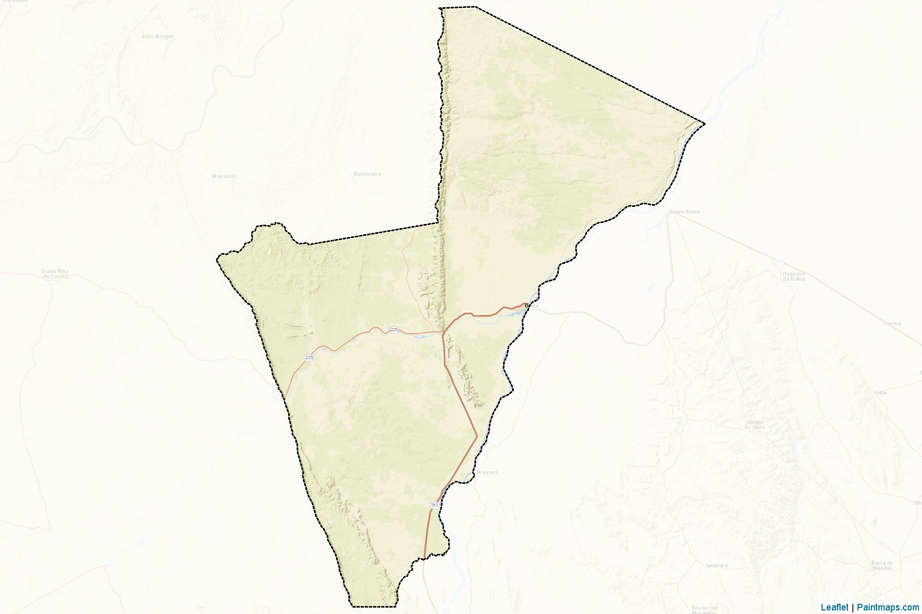 Muestras de recorte de mapas Barra (Bahia)-2