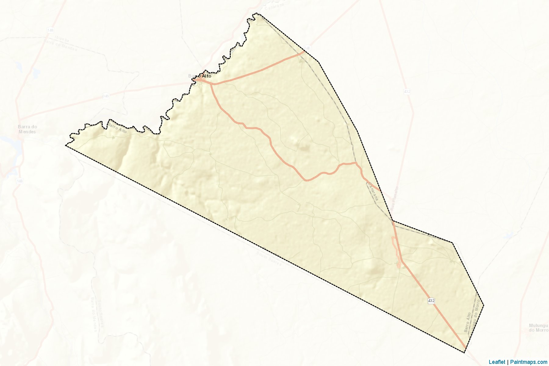 Muestras de recorte de mapas Barro Alto (Bahia)-2