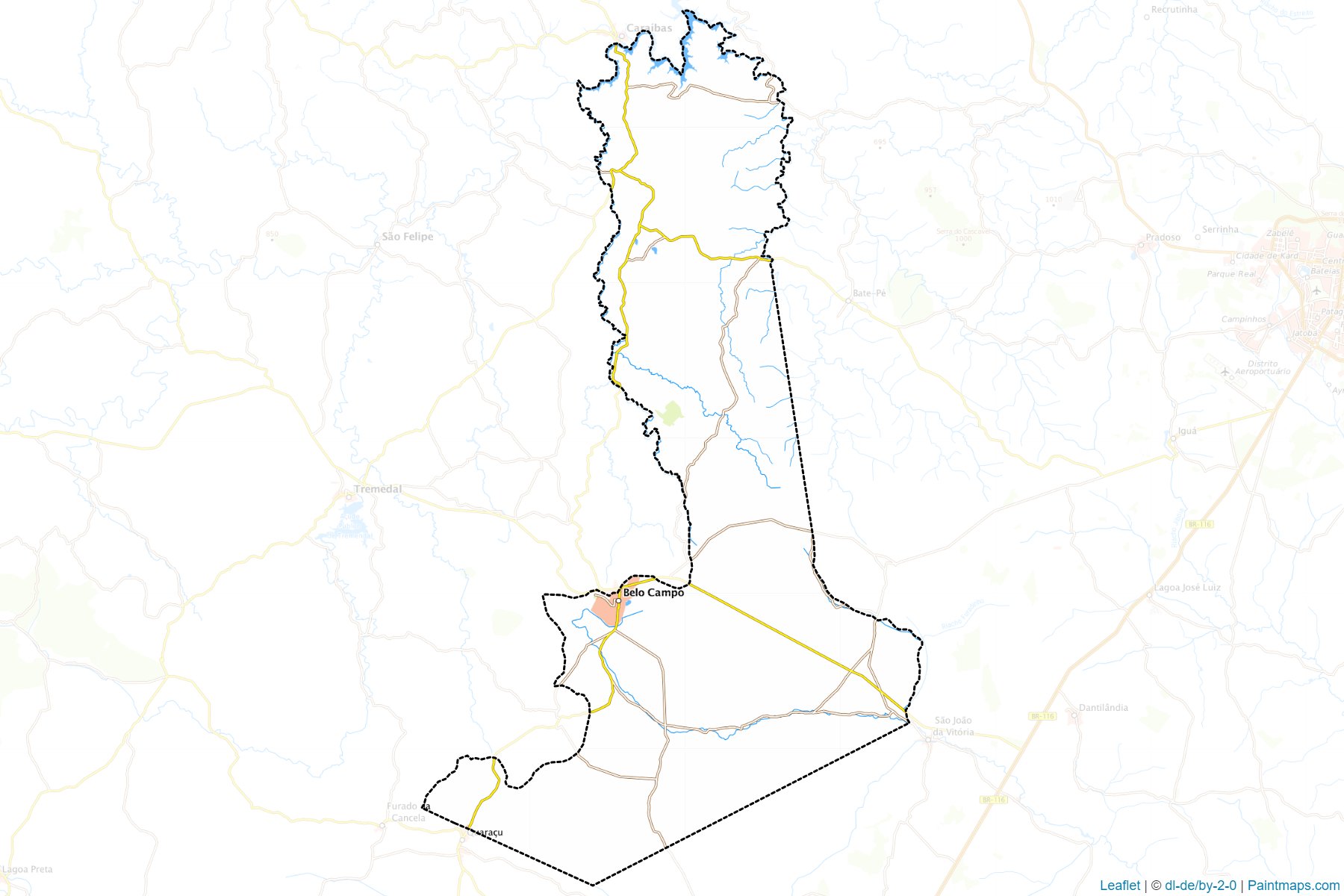 Muestras de recorte de mapas Belo Campo (Bahia)-1