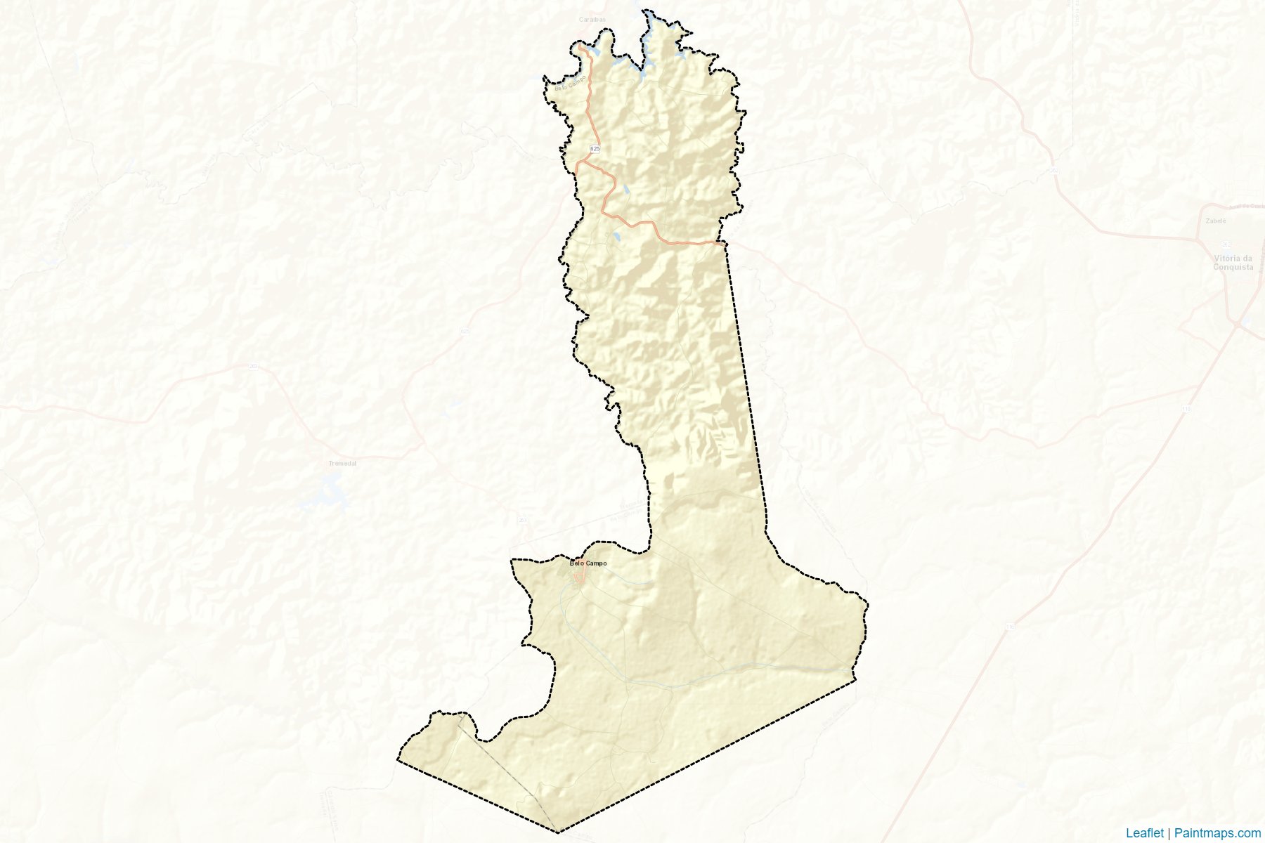 Muestras de recorte de mapas Belo Campo (Bahia)-2