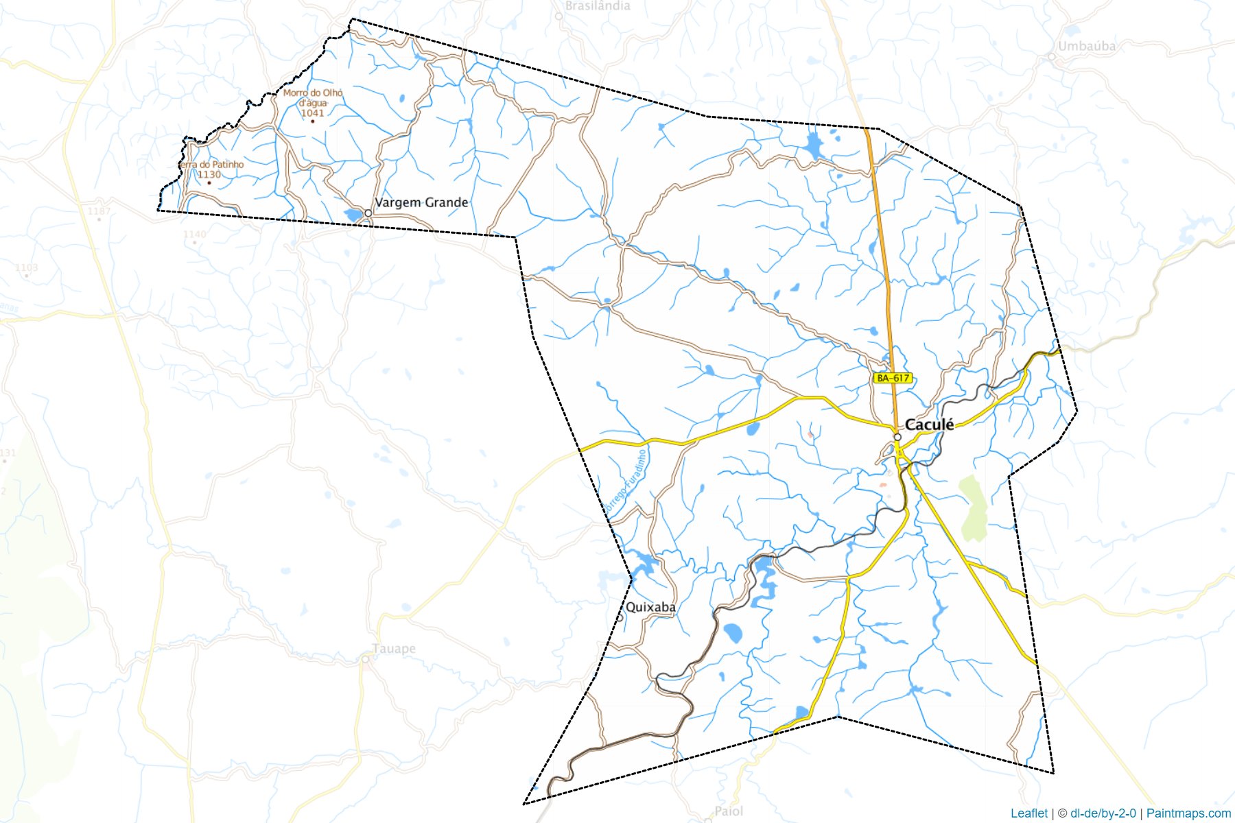 Muestras de recorte de mapas Cacule (Bahia)-1