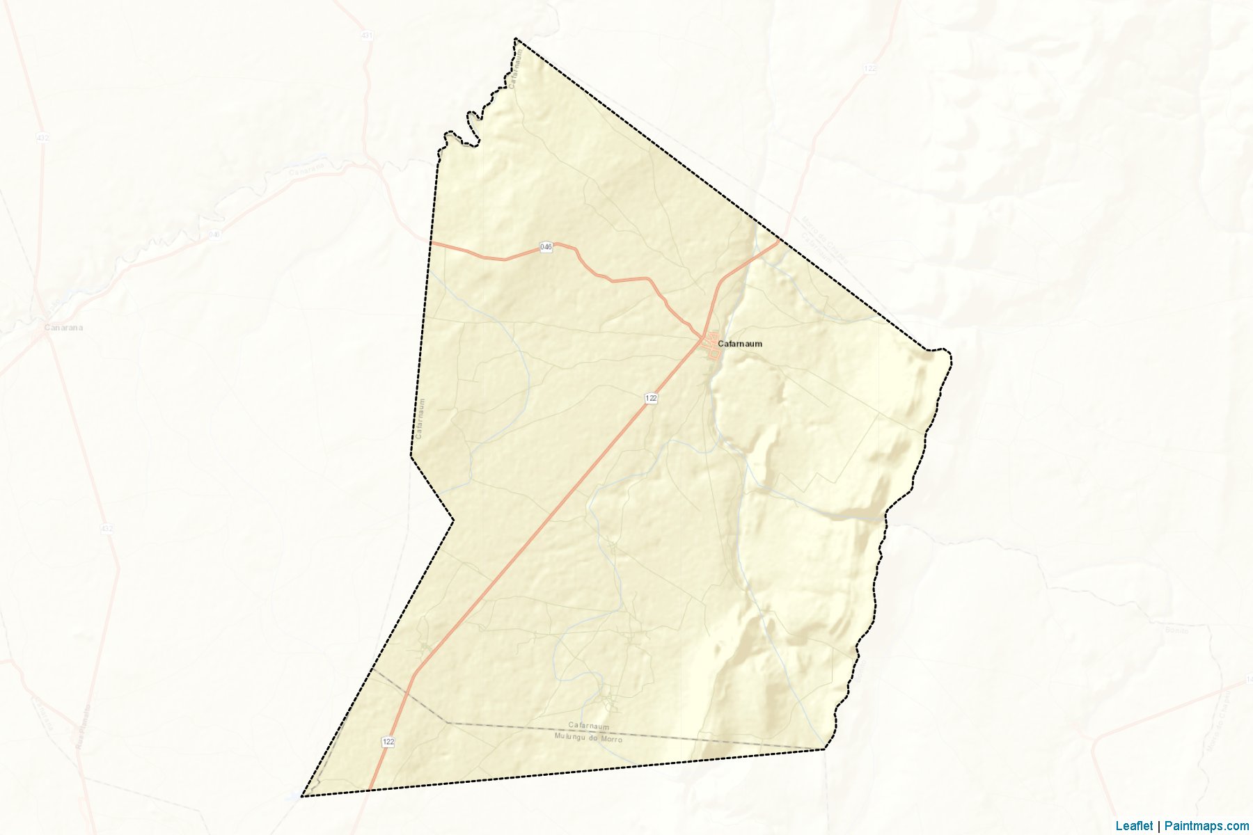 Cafarnaum (Bahia) Map Cropping Samples-2