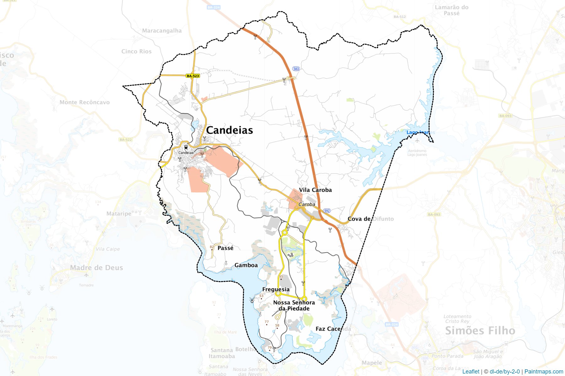 Muestras de recorte de mapas Candeias (Bahia)-1