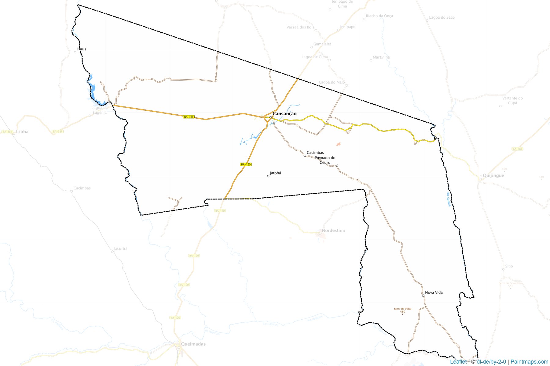 Muestras de recorte de mapas Cansancao (Bahia)-1