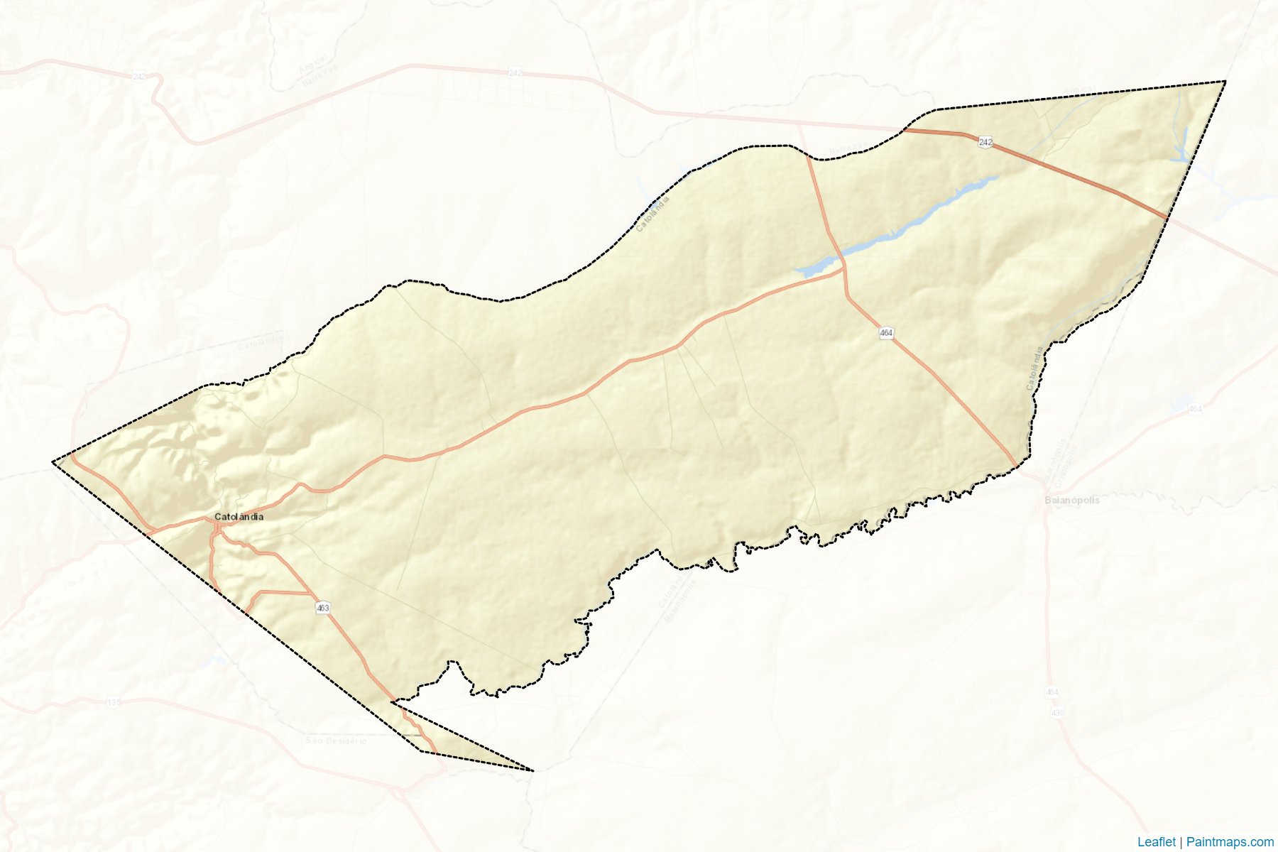 Catolandia (Bahia) Map Cropping Samples-2