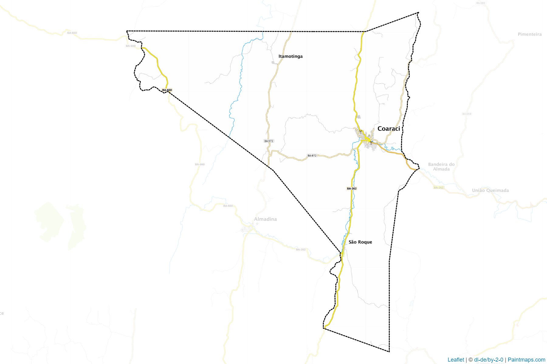 Muestras de recorte de mapas Coaraci (Bahia)-1