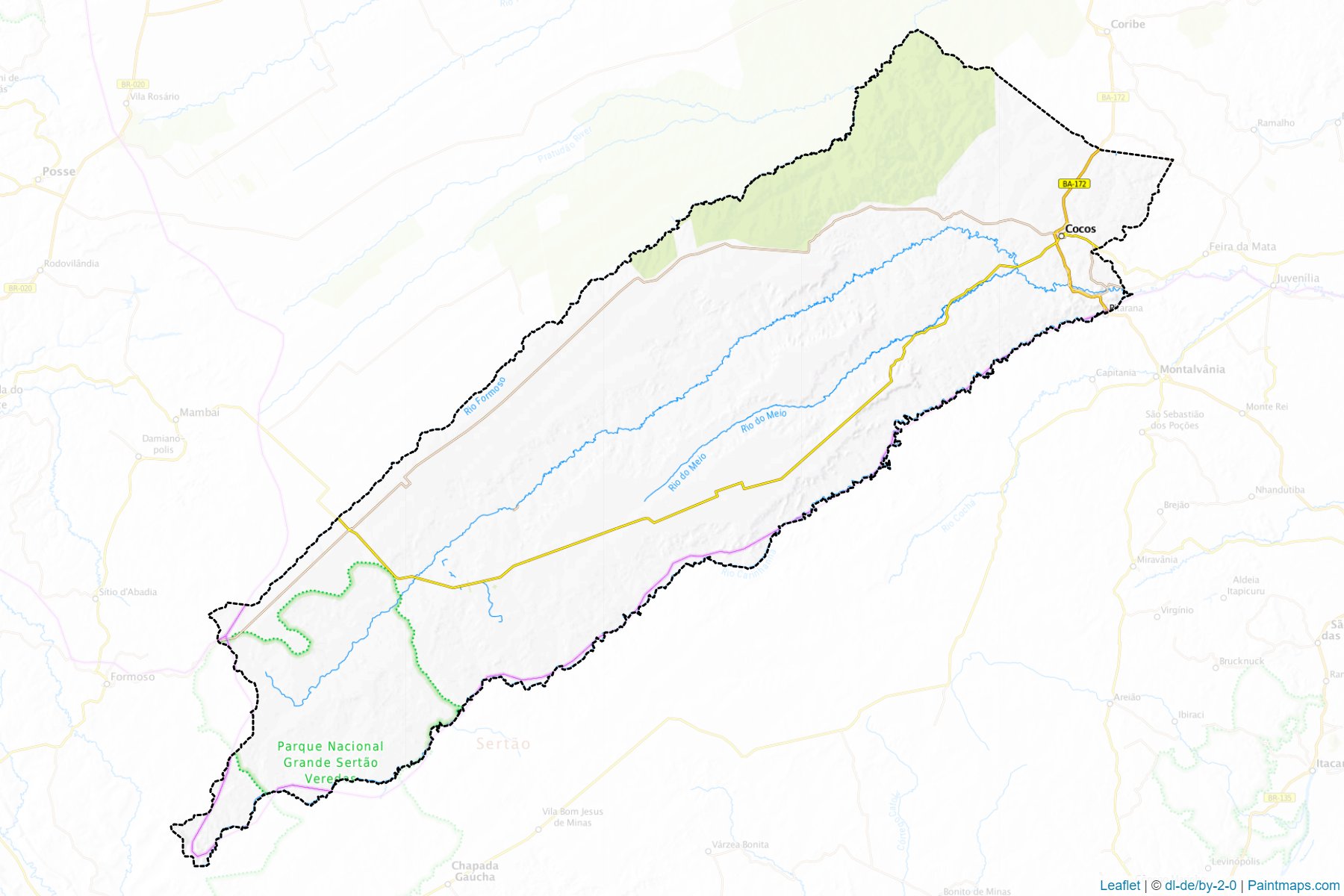 Muestras de recorte de mapas Cocos (Bahia)-1