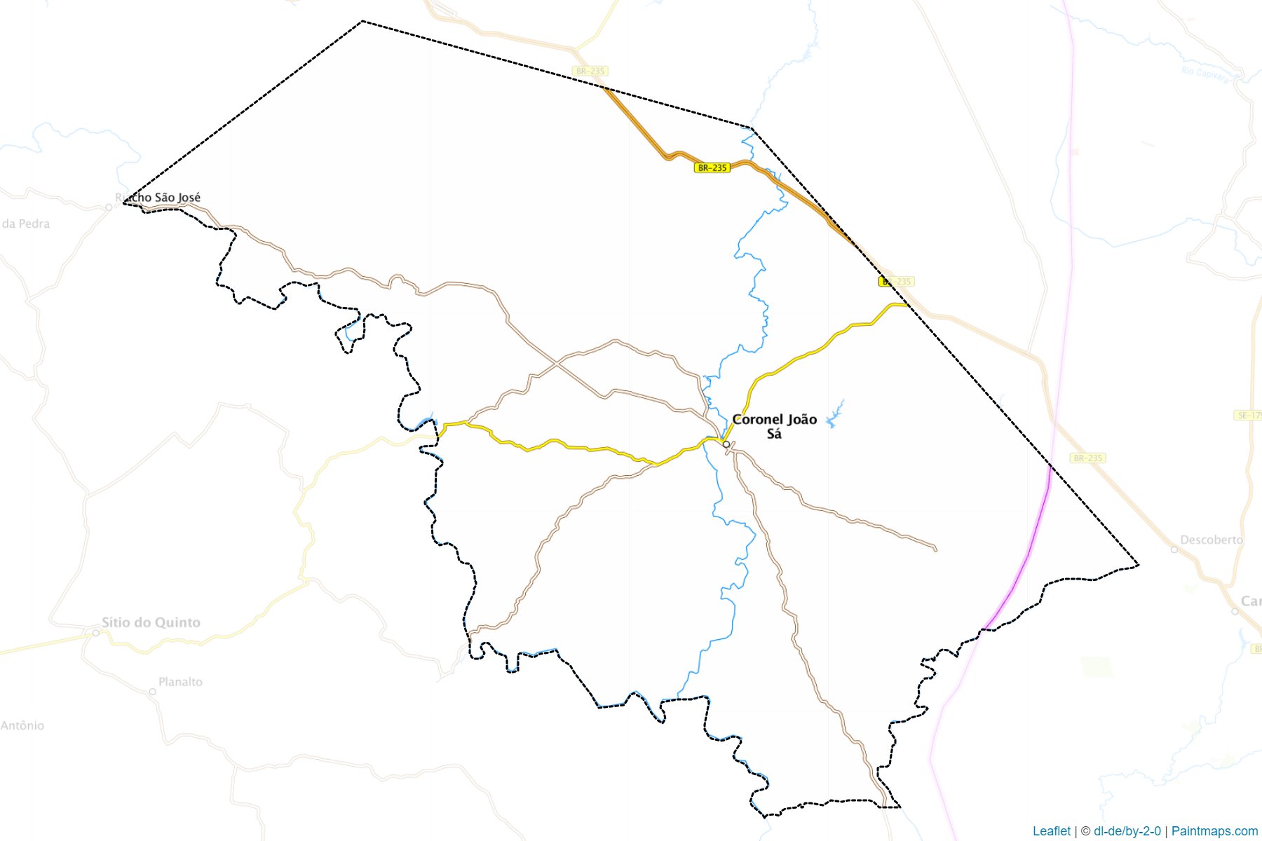 Muestras de recorte de mapas Coronel Joao Sa (Bahia)-1