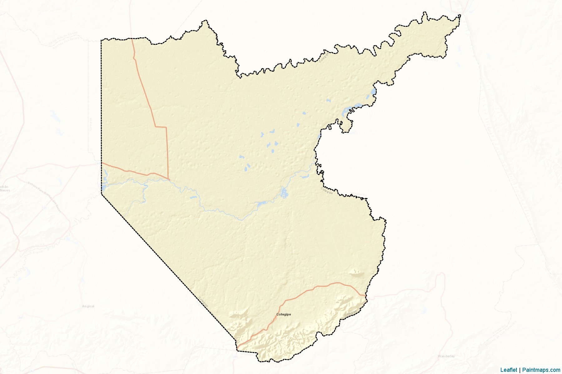 Muestras de recorte de mapas Cotegipe (Bahia)-2